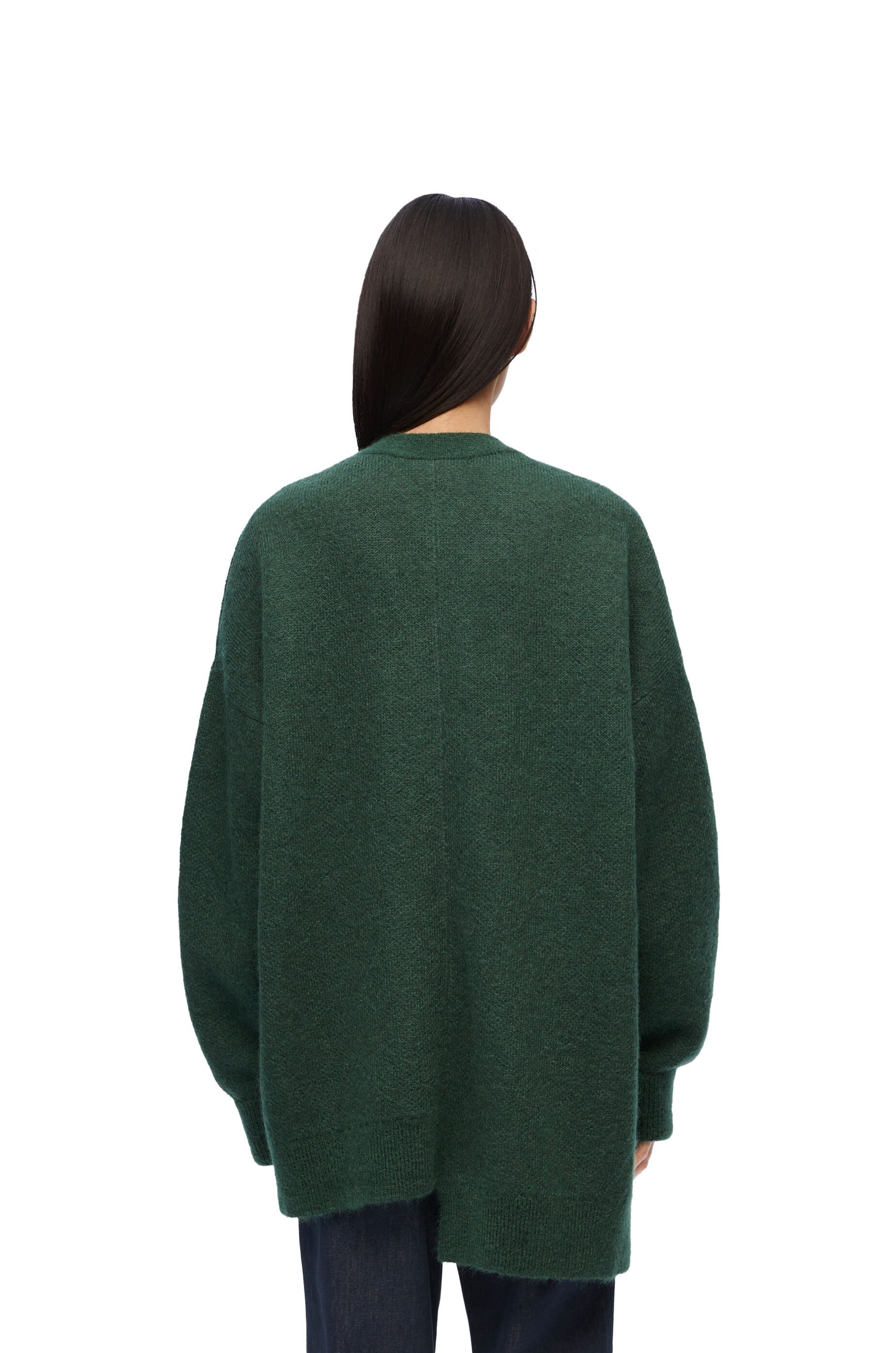 Asymmetric cardigan in mohair and wool - 4