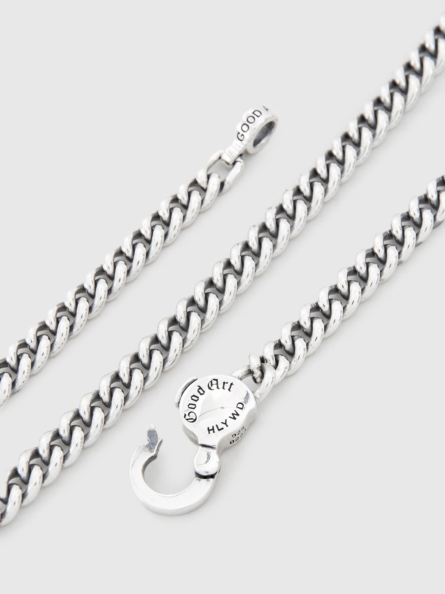 Curb Chain Necklace Size AA in Sterling Silver - 5