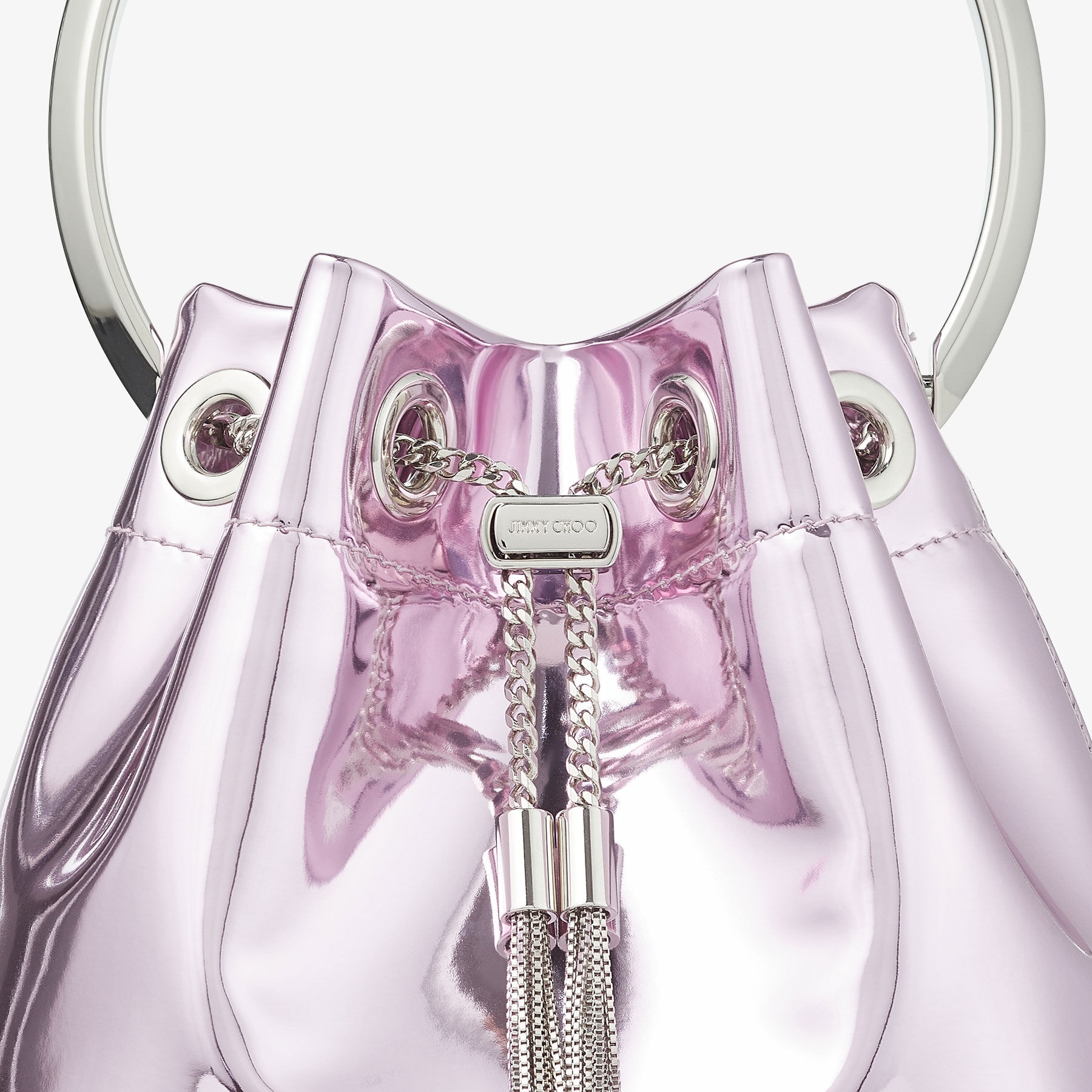 Bon Bon
Mauve Mirror Fabric Bag - 7