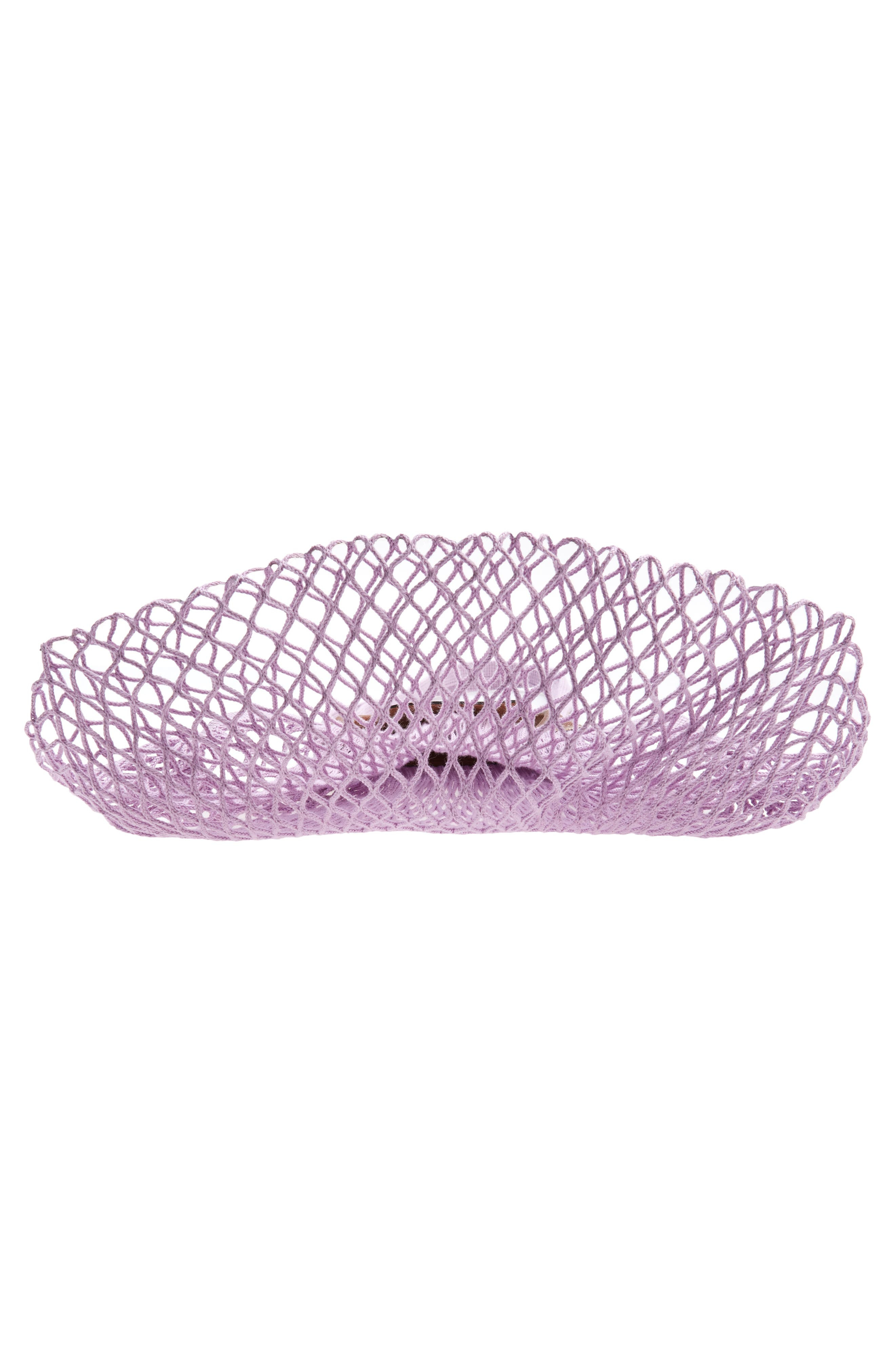 Longchamp Le Pliage Filet Knit Shoulder Bag in Lilac at Nordstrom - 6