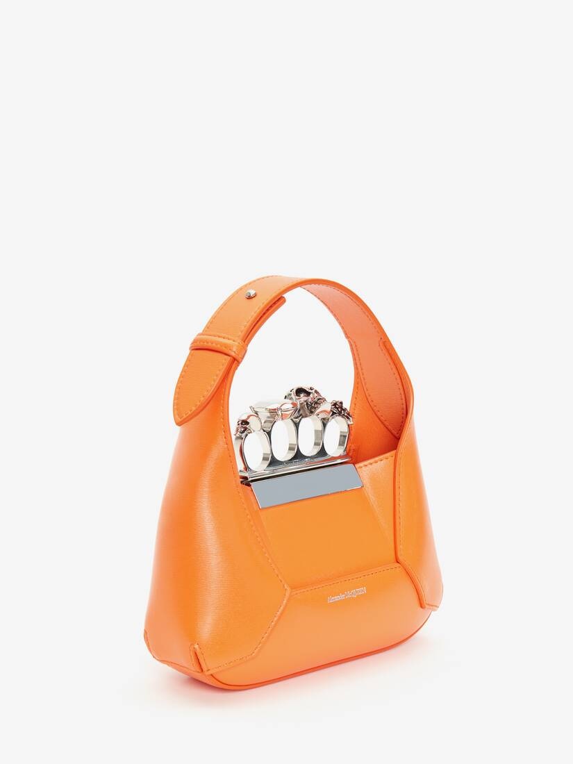 Women's The Jewelled Hobo Mini Bag in Sunset Orange - 2