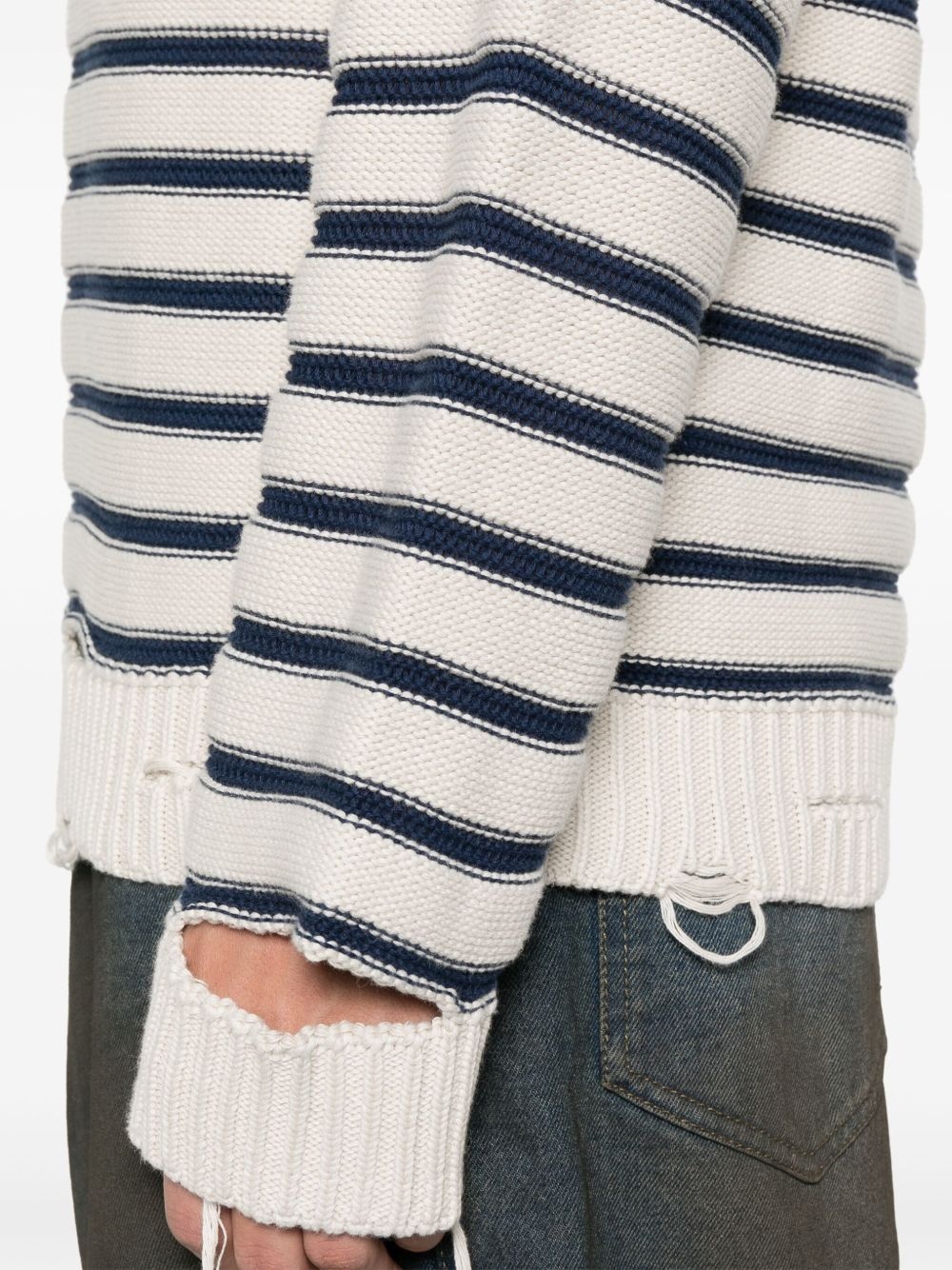 striped sweater - 5