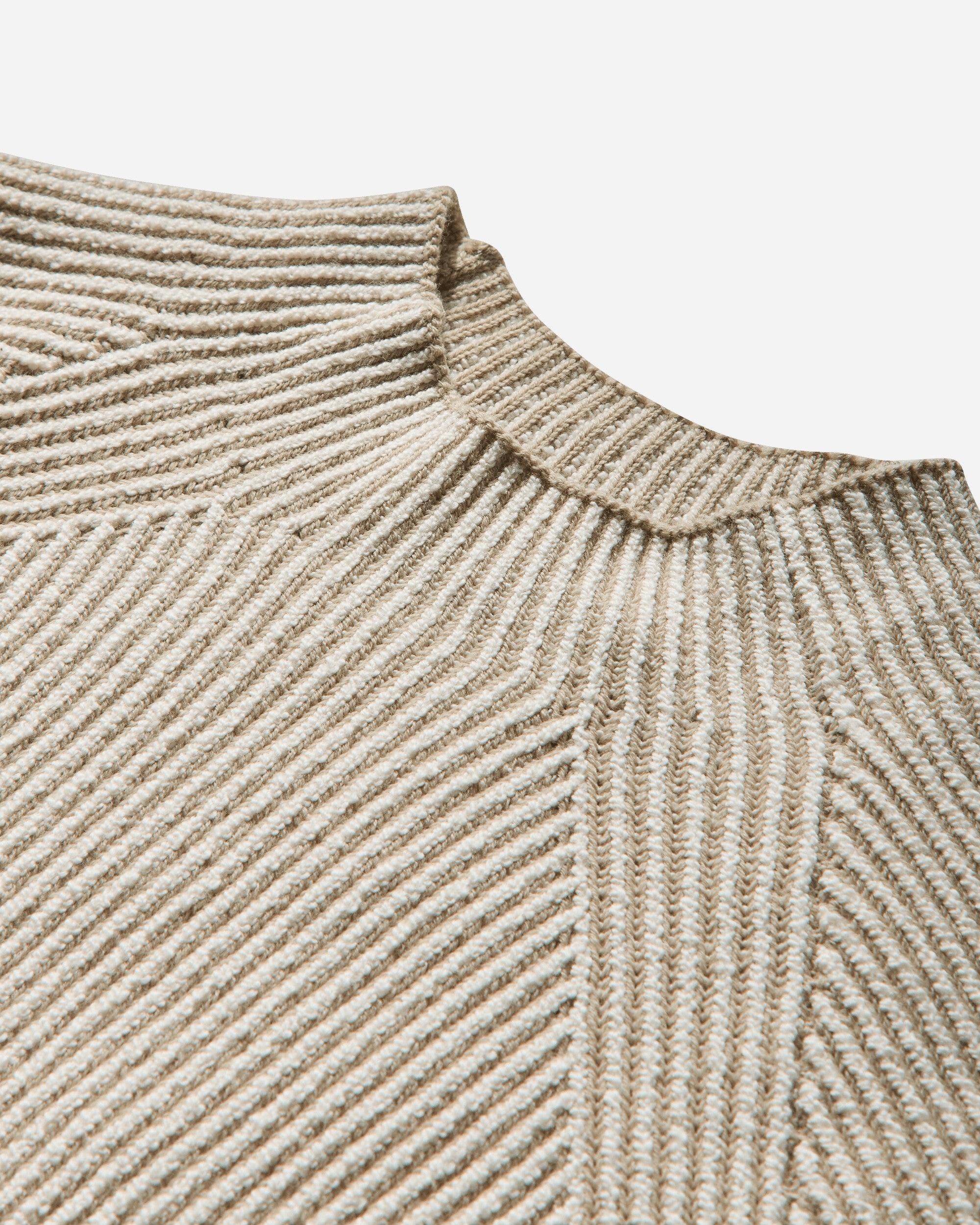 Men's Vanisè Wool Crewneck Sweater Ivory - 3
