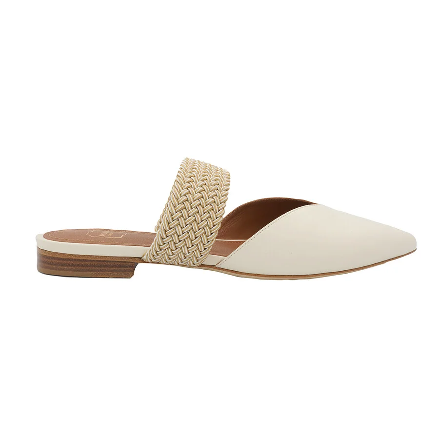 Malone Souliers Ladies Cream Maisie Flat - 1