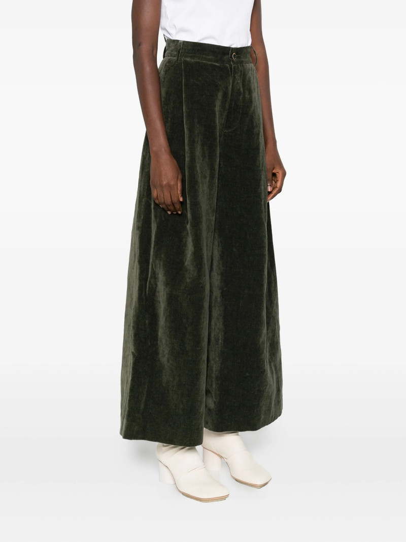 Uma Wang Pleated Velvet Trousers 5