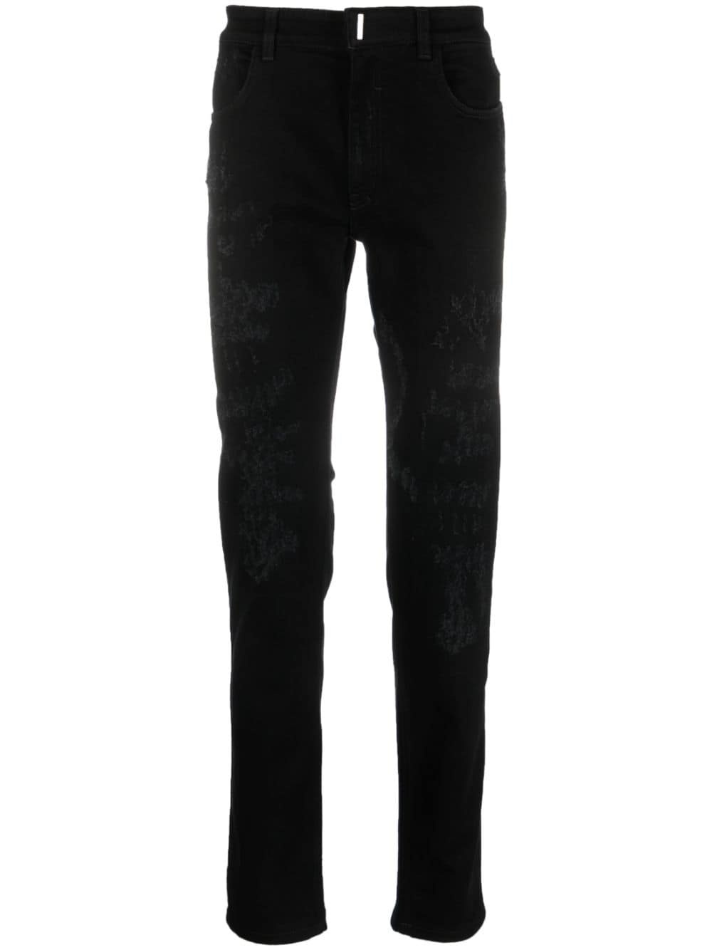 mid-rise straight-leg jeans - 1