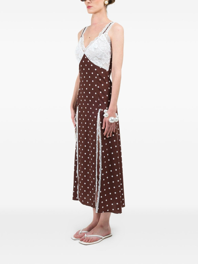 polka-dots lace maxi dress 4
