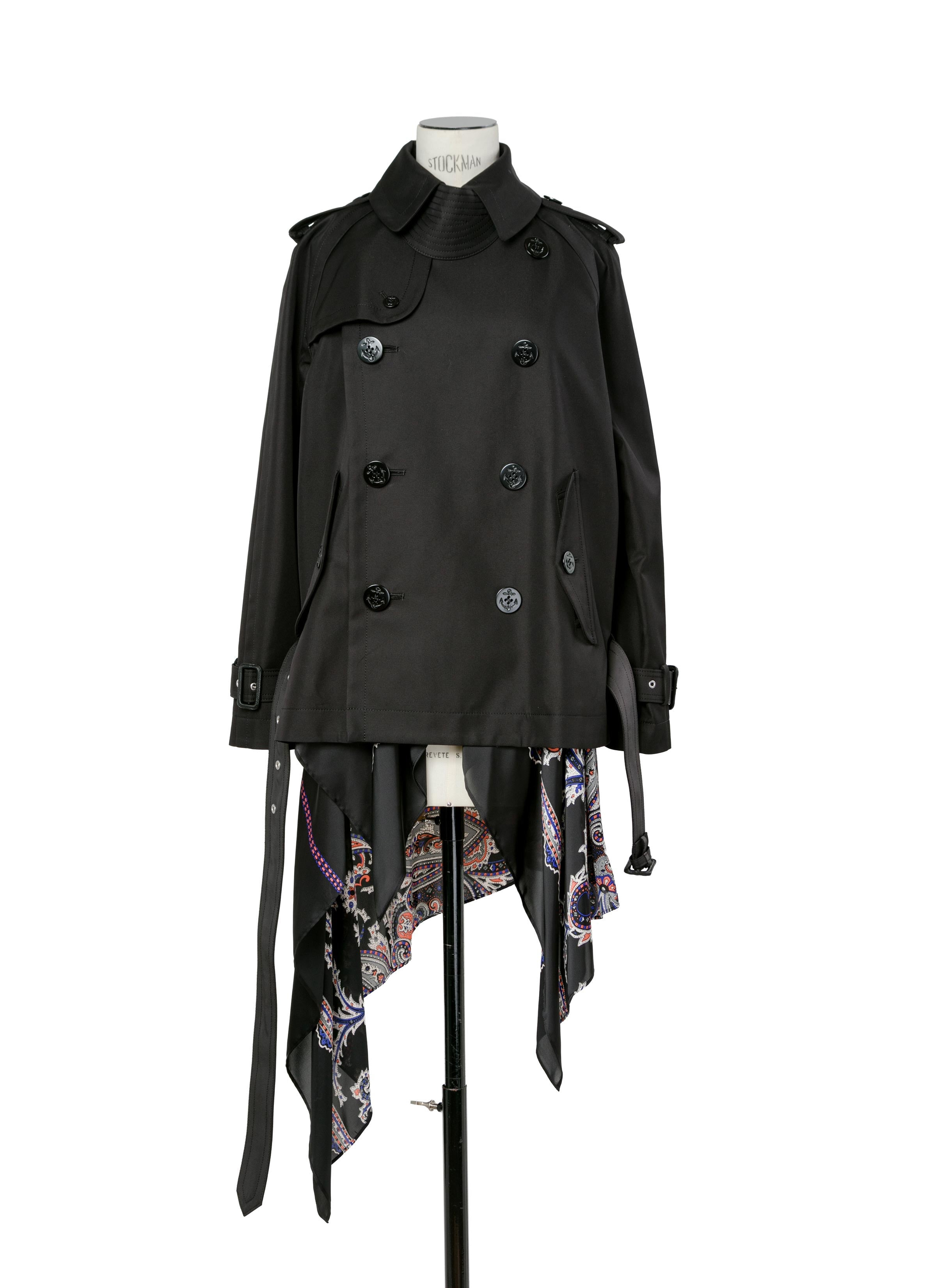 Cotton Gabardine x Paisley Print Jacket - 2