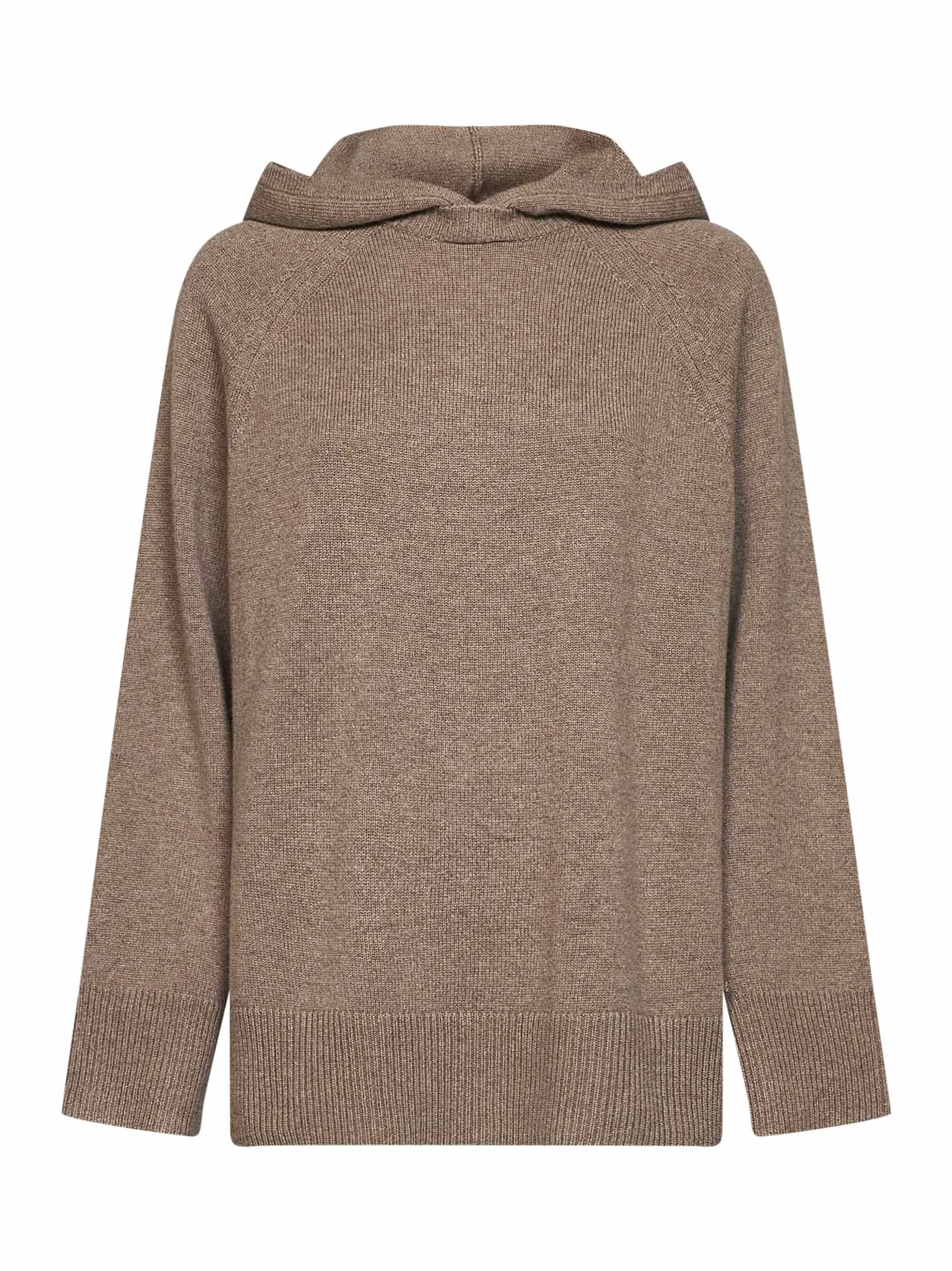 Max Mara Women Beige Cashmere Knit Mxmefebo Hoodie - 1