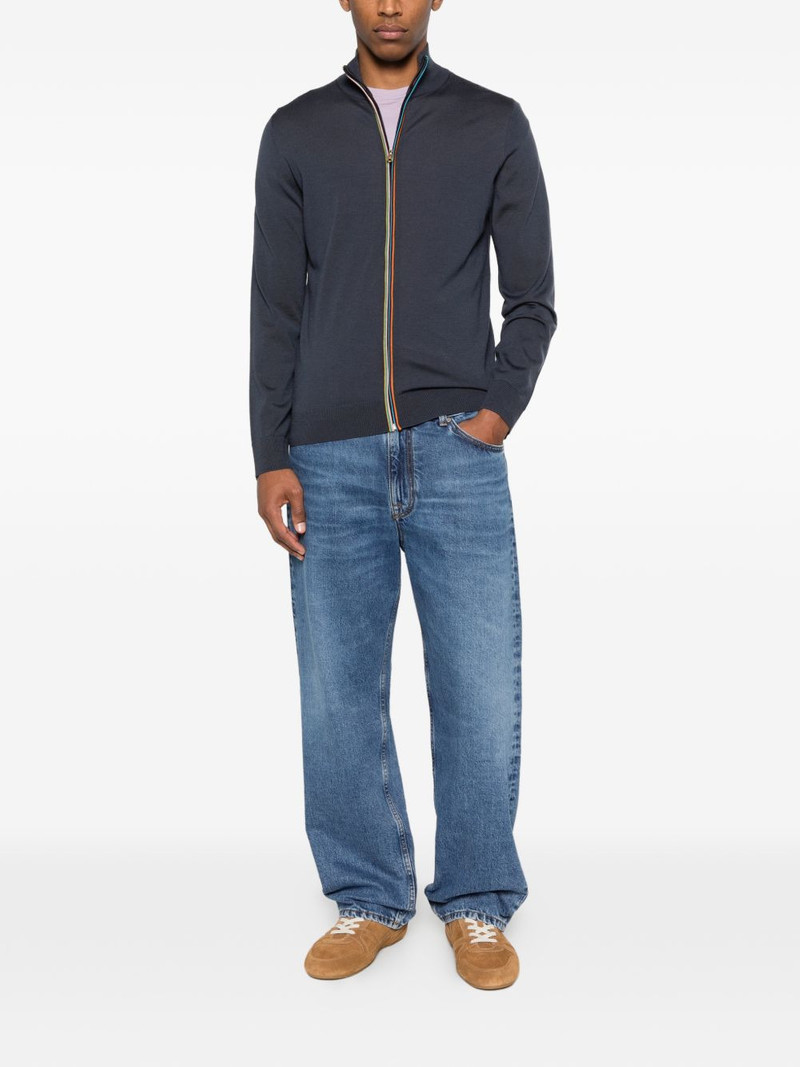 Paul Smith Signature Stripe zip-through cardigan outlook