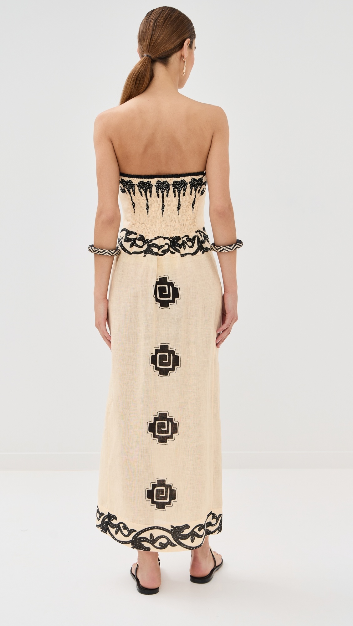Linen Ancient Ankle Dress - 2