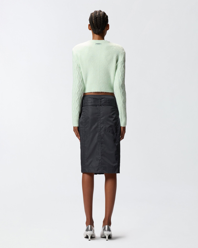 CROPPED CARDIGAN WITH JEWEL BUTTONS 5