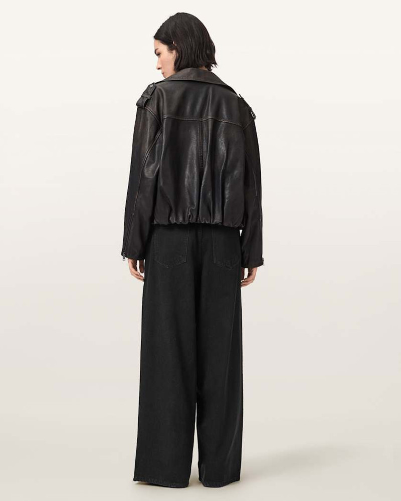 HAZE PLEATED WIDE LEG JEANS 8