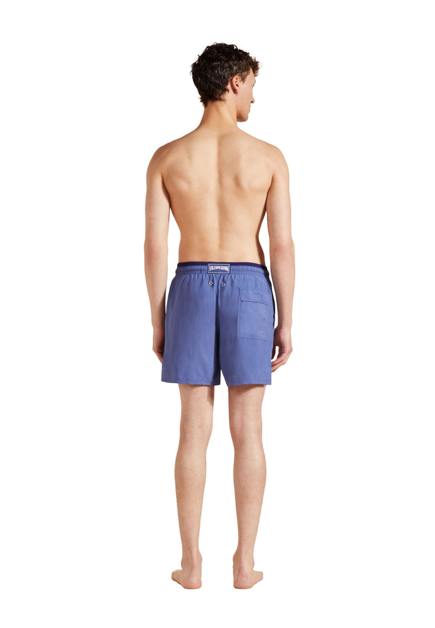Vilebrequin Men's Solid Bicolor Swim Shorts in Tempête at Nordstrom - 2