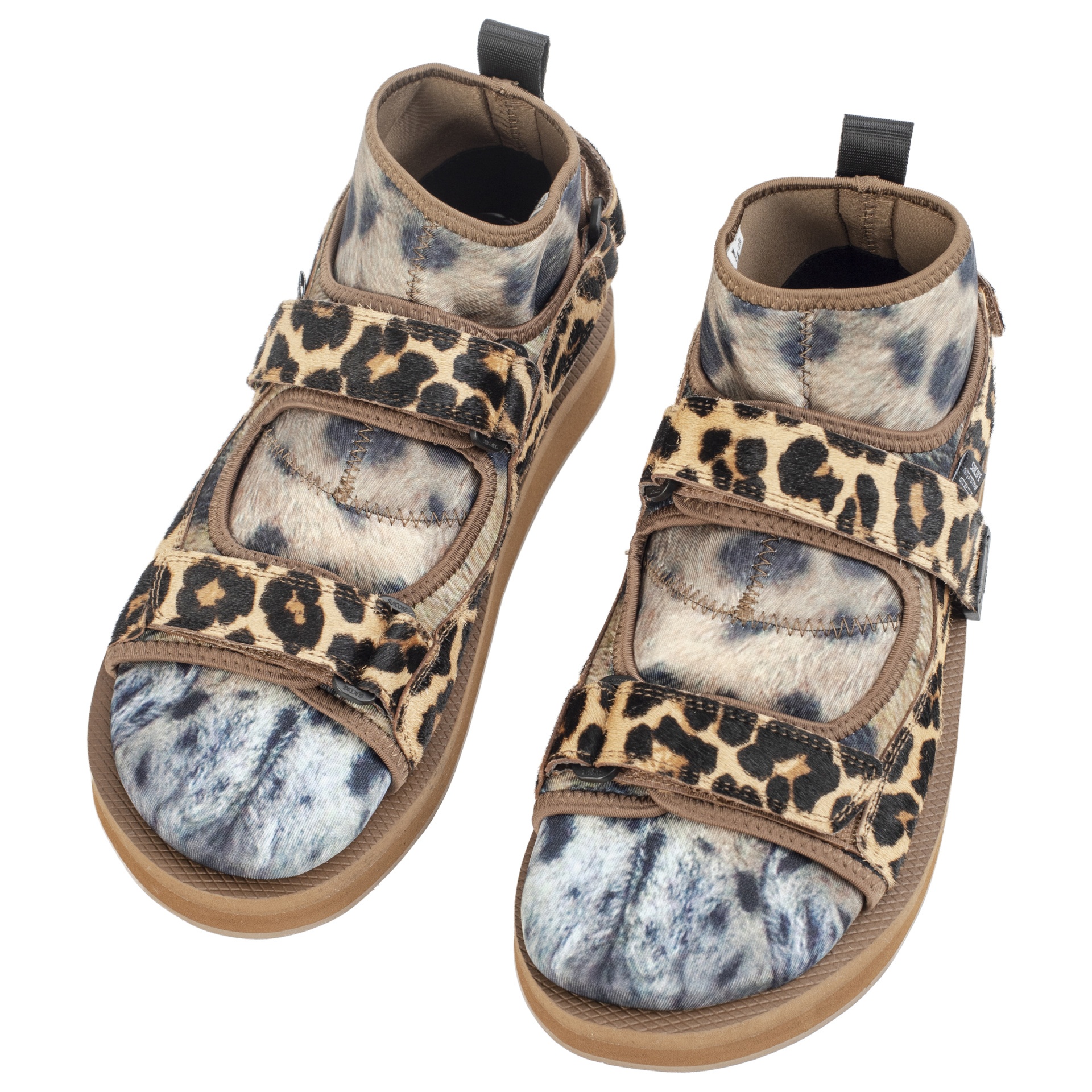 DOUBLET X SUICOKE ANIMAL FOOT LEOPARD SANDALS - 1