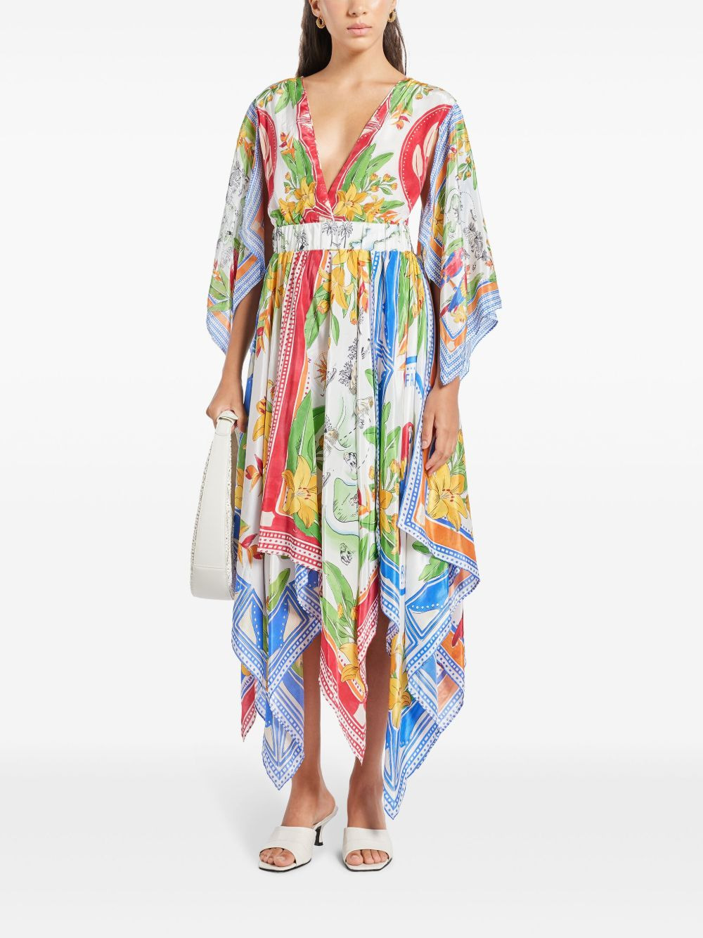 Tropical Destination Kimono Sleeve midi dress - 2
