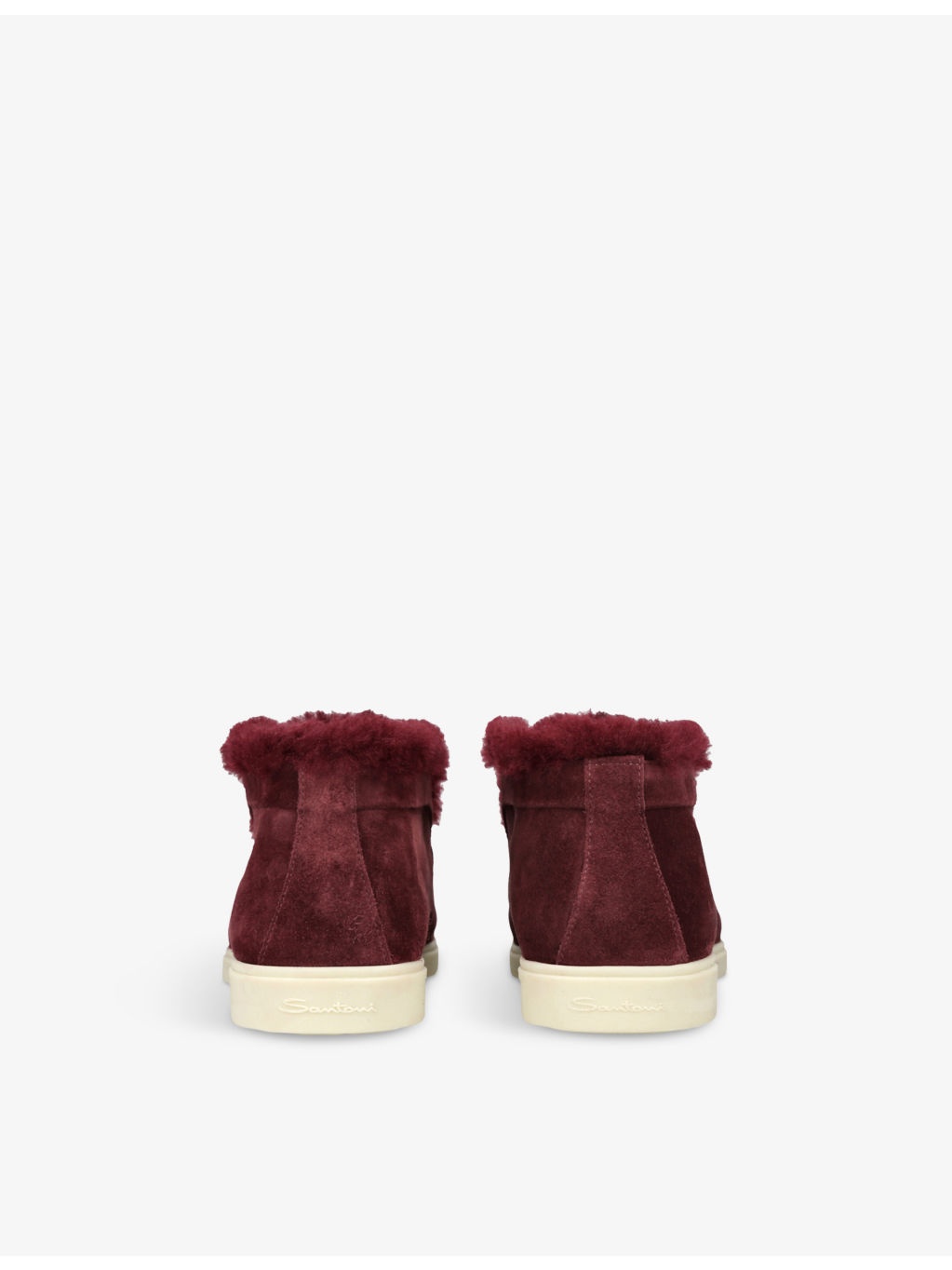 Fortune embossed-branded suede ankle boots - 4