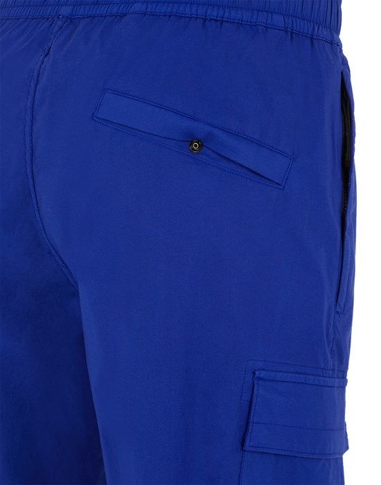 31303 GARMENT-DYED STRETCH COTTON TELA 'PARACADUTE'  ULTRAMARINE BLUE - 4