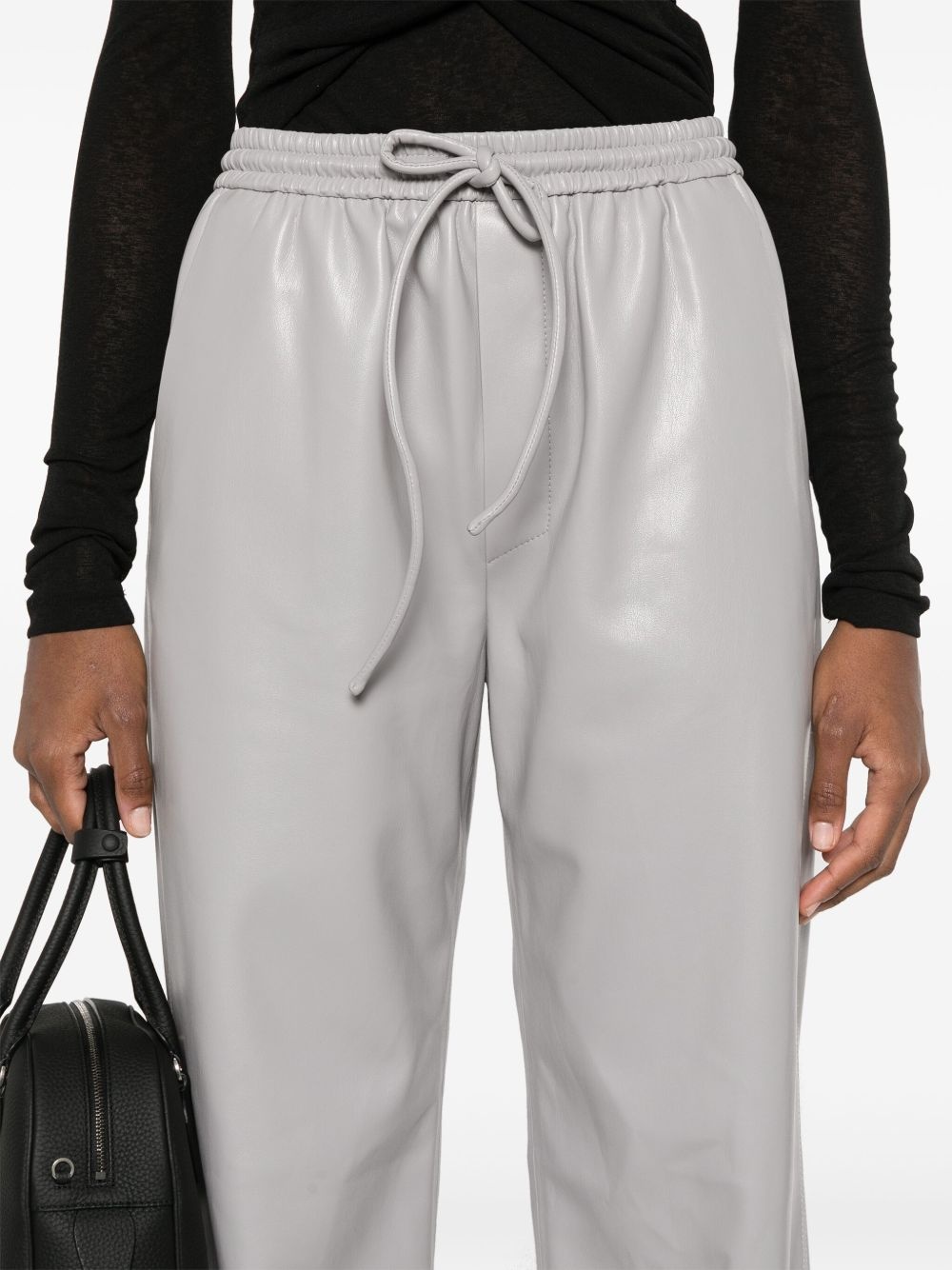 faux-leather trousers - 5