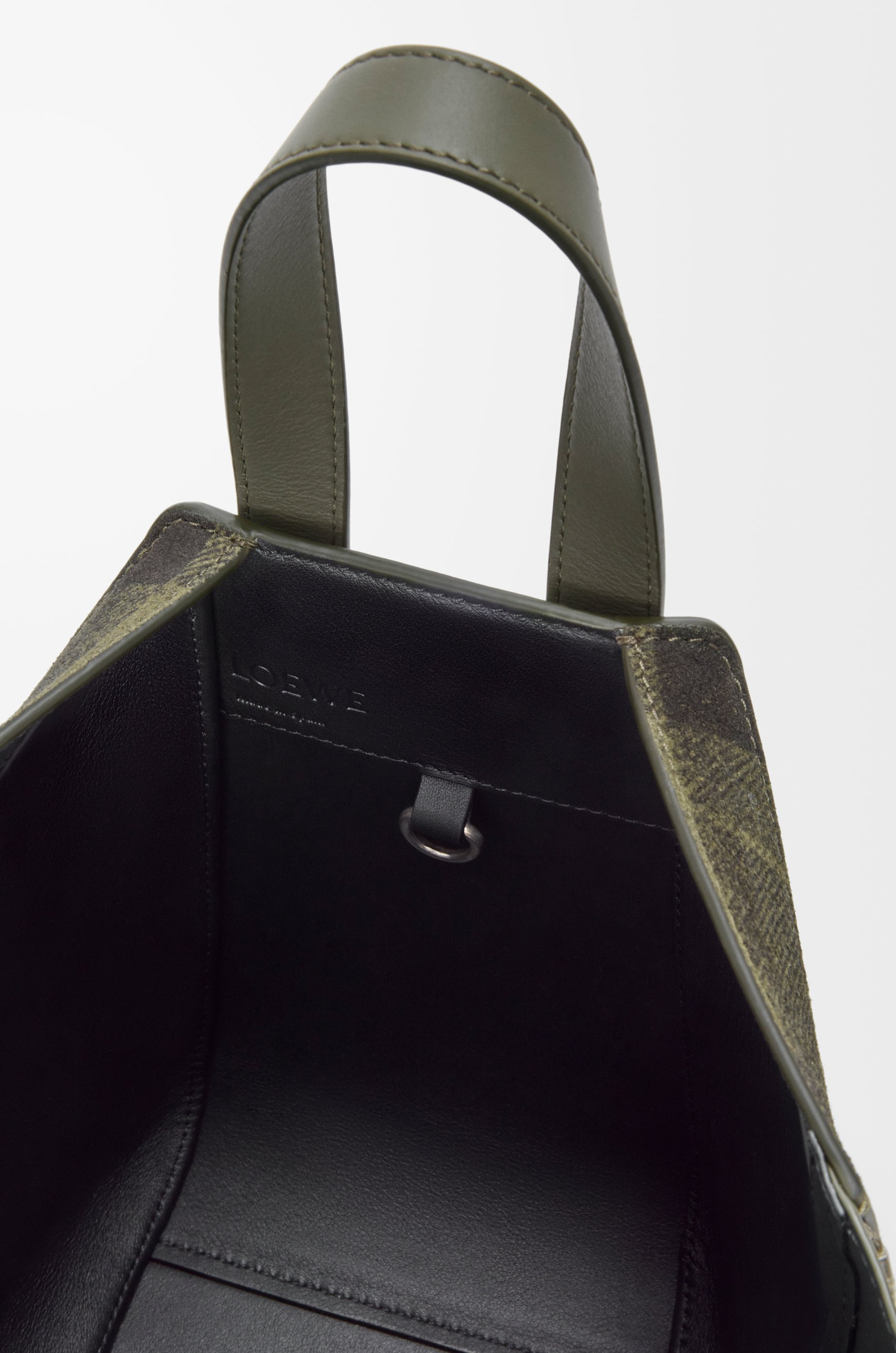 Compact Hammock bag in suede and classic calfskin - 6