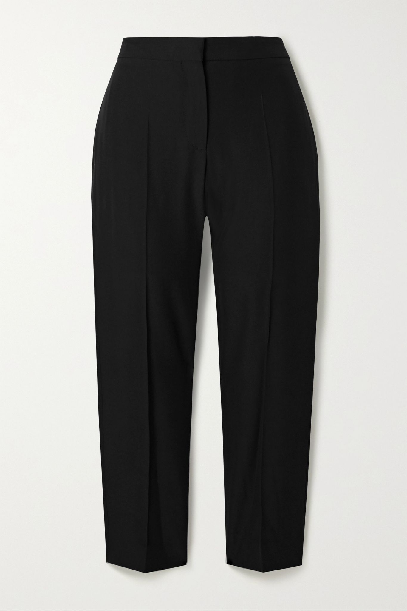 Cropped woven straight-leg pants - 1