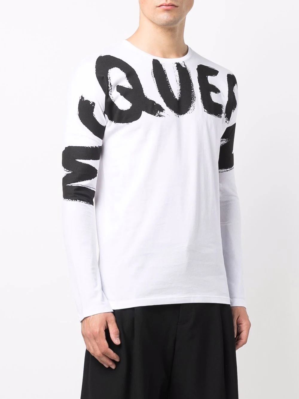 logo-print long-sleeve top - 3