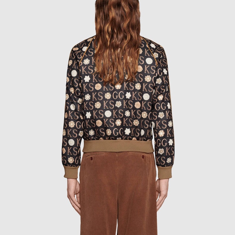 Gucci KS GG Patterned Track Jacket 'Black Ivory' 645217-XJC5Z-1080 - 3