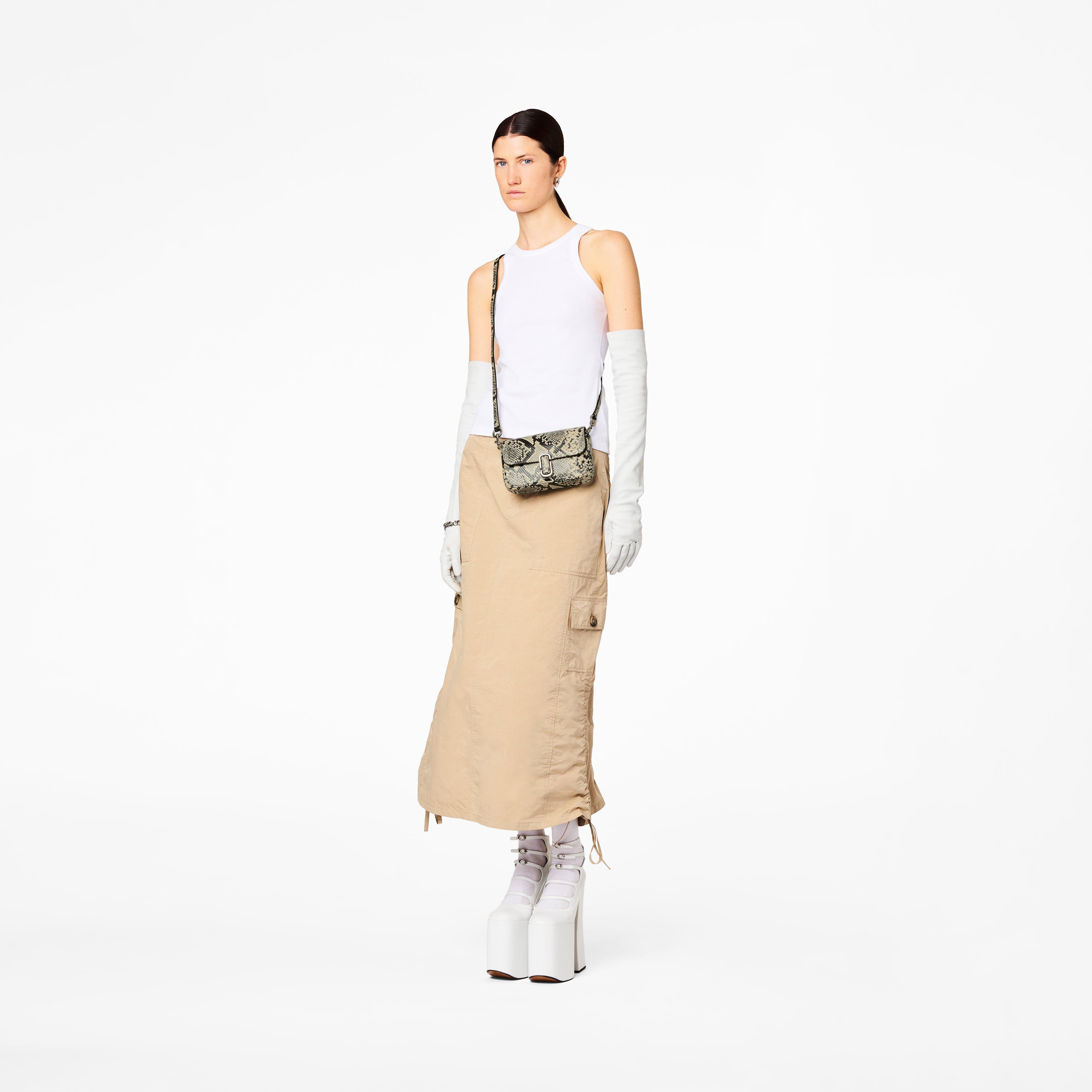 THE SNAKE-EMBOSSED J MARC MINI SHOULDER BAG - 4