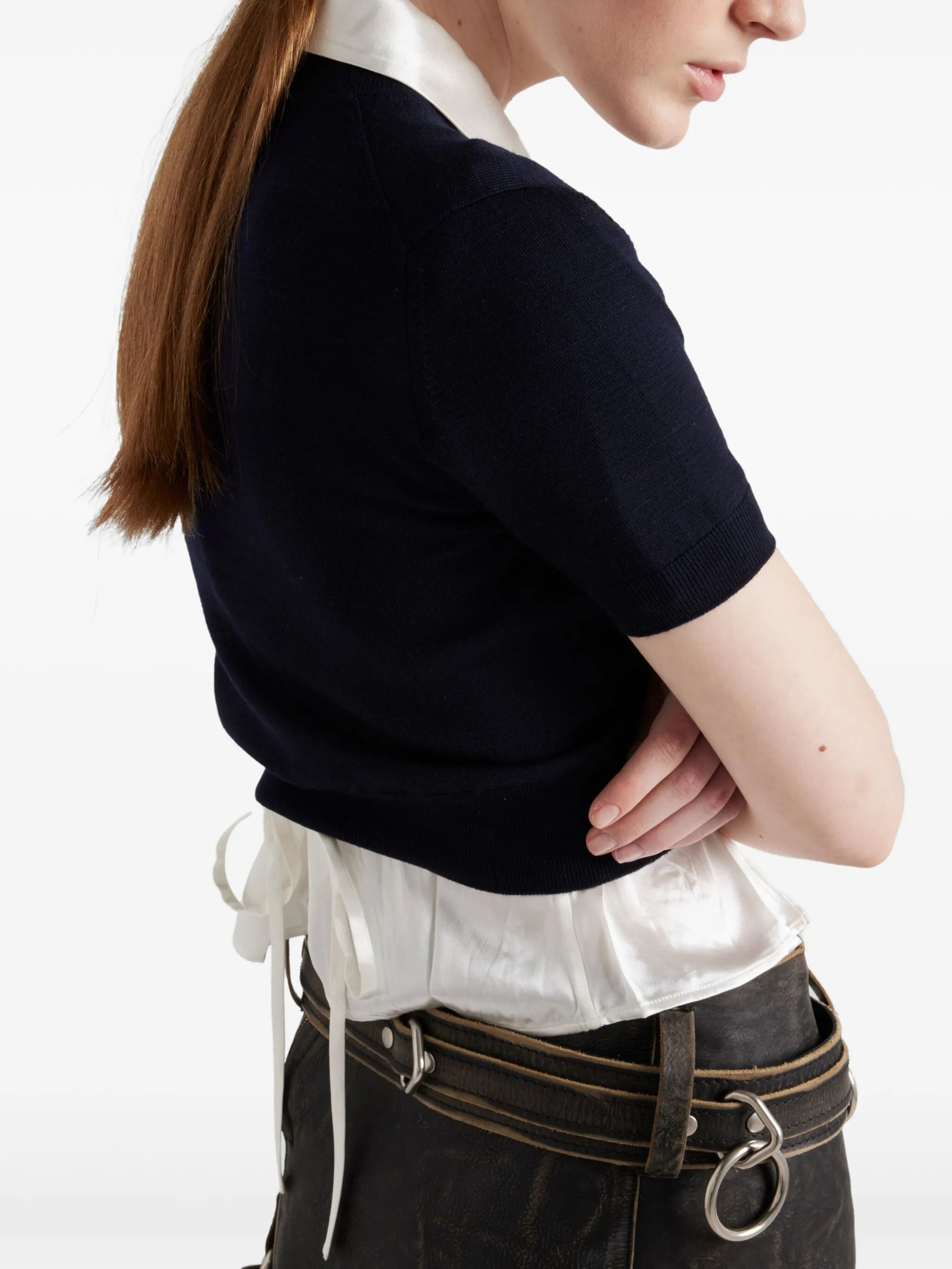 leather mini skirt - 6