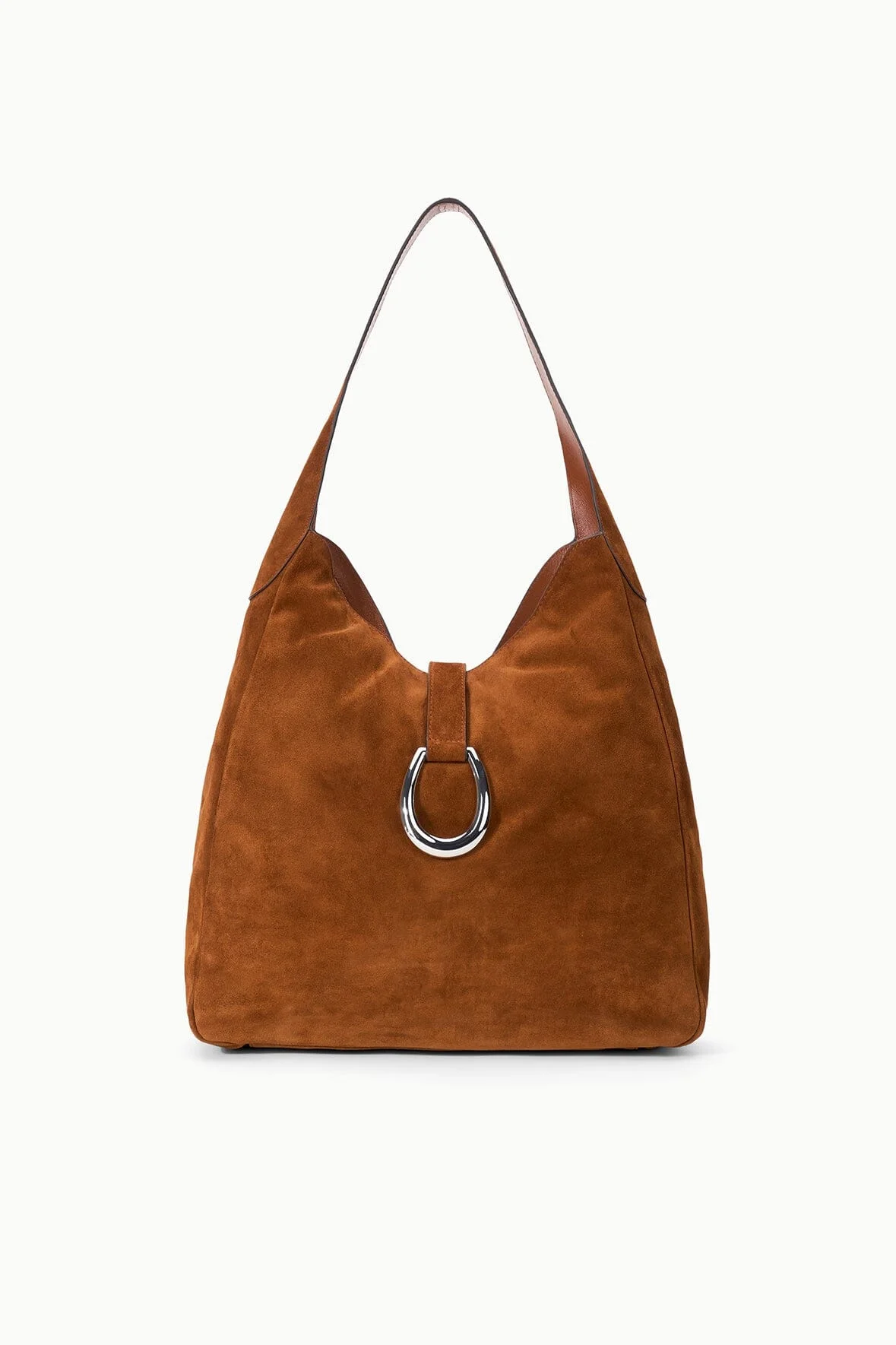 STAUD MAYA HOBO BAG TABAC SUEDE - 1