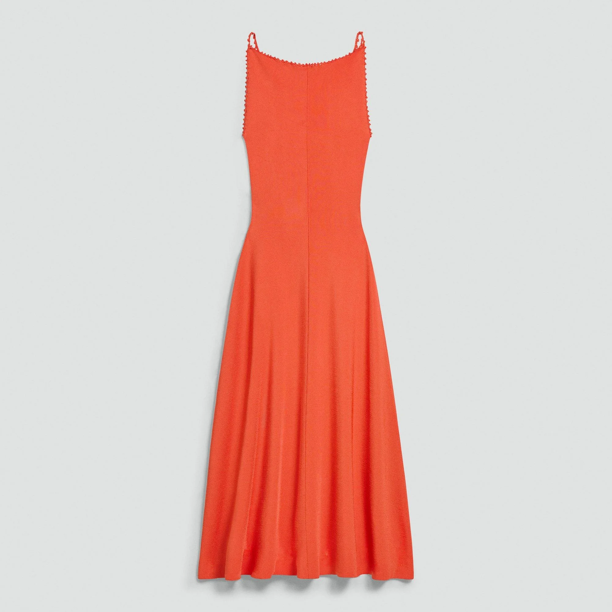 Square Neck Dress in Satin - 1