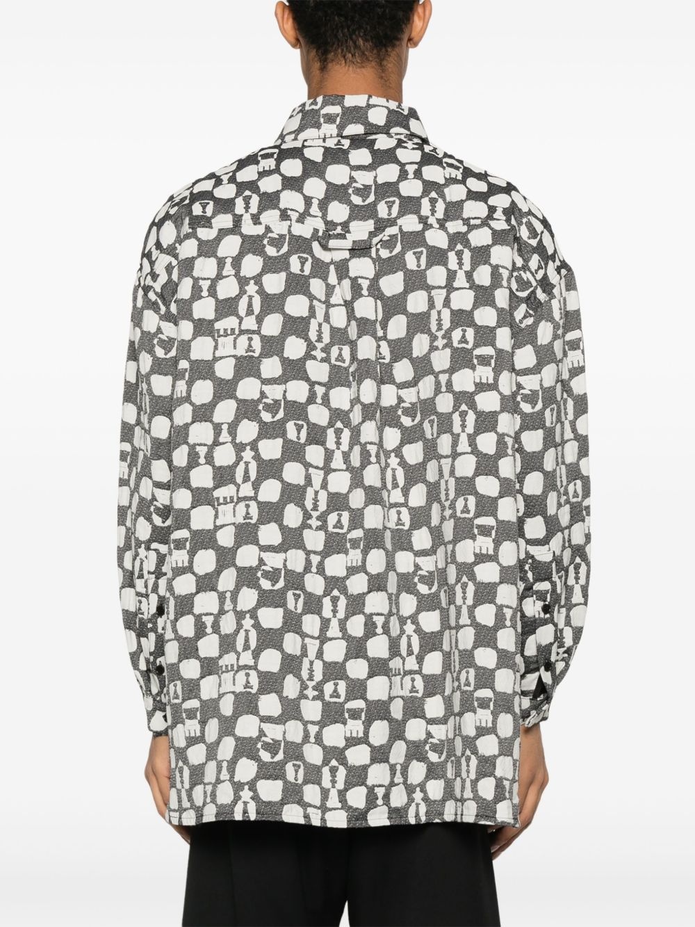 Big patterned-jacquard shirt - 4