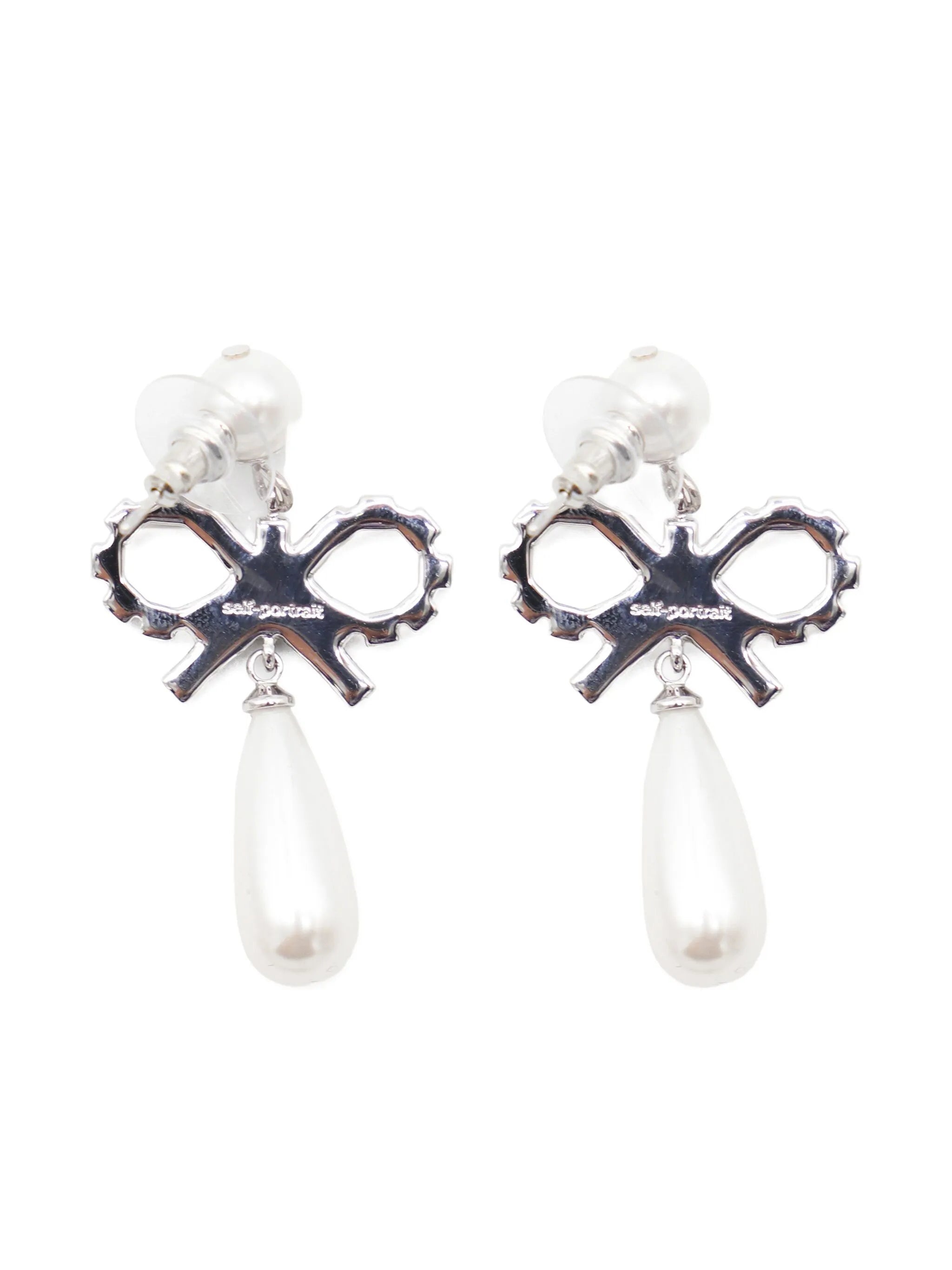 Bow Droplet Earrings - 2
