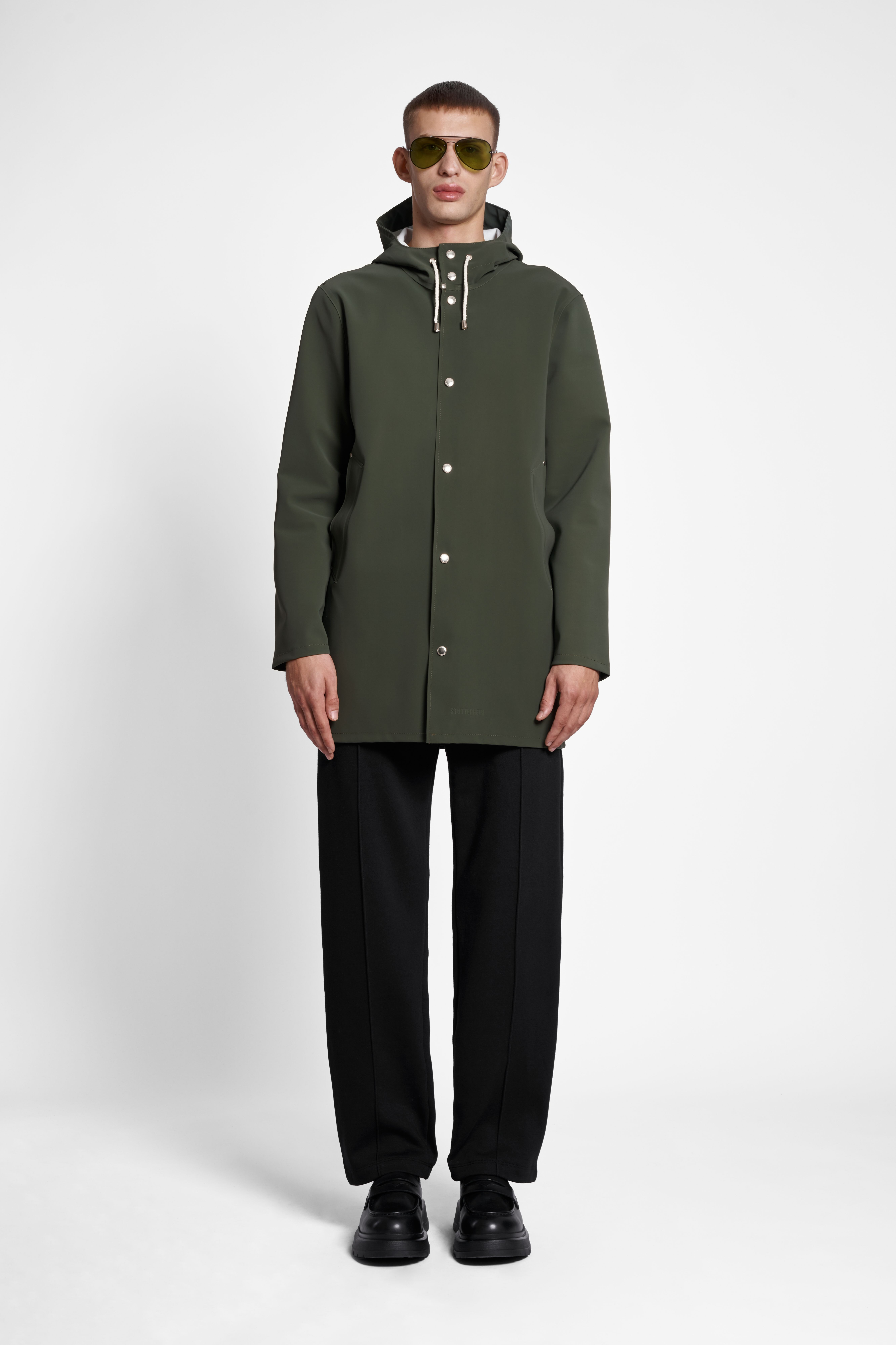 Stockholm Matte Raincoat Green - 2