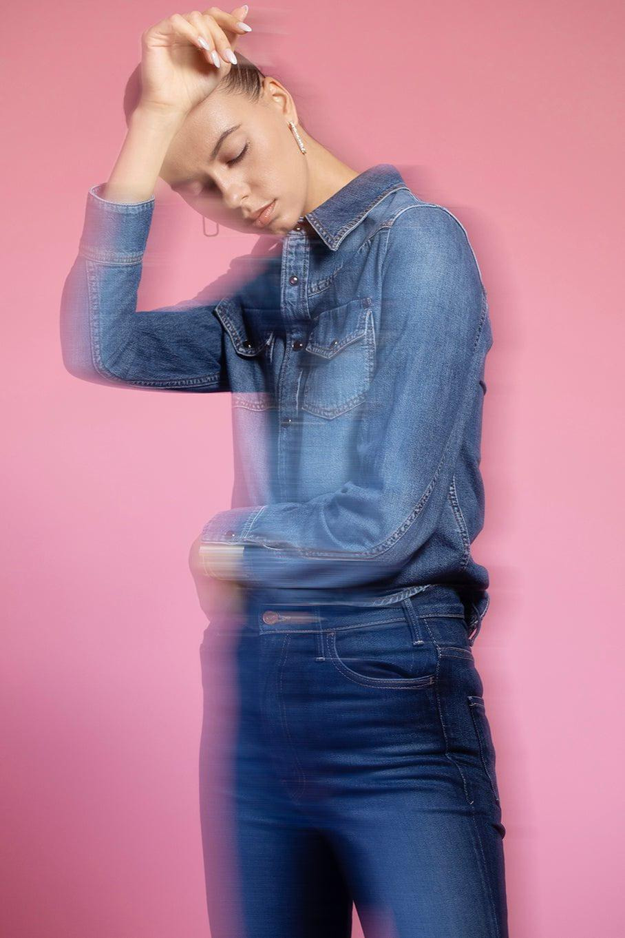 Denim Romance Blouse - 2