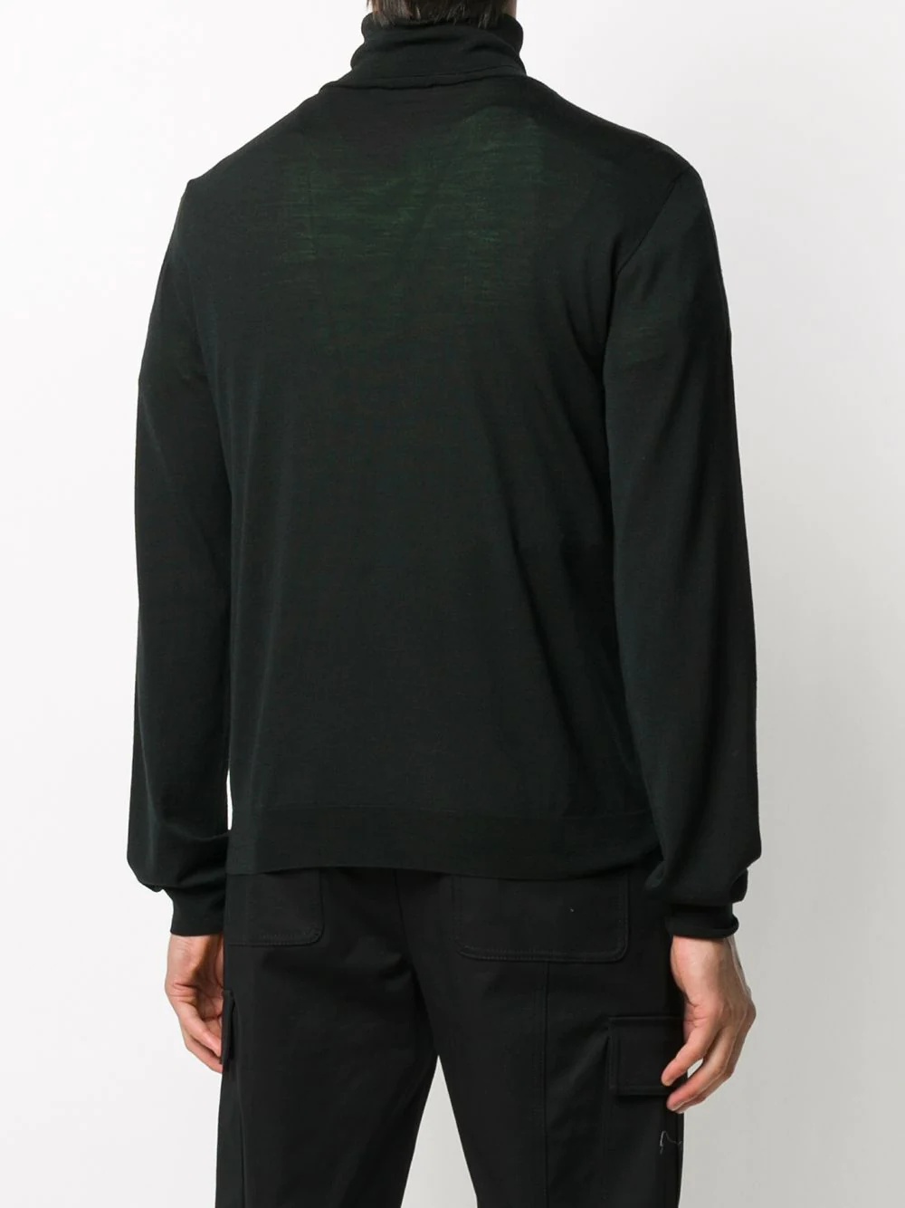 logo-patch roll-neck jumper - 4