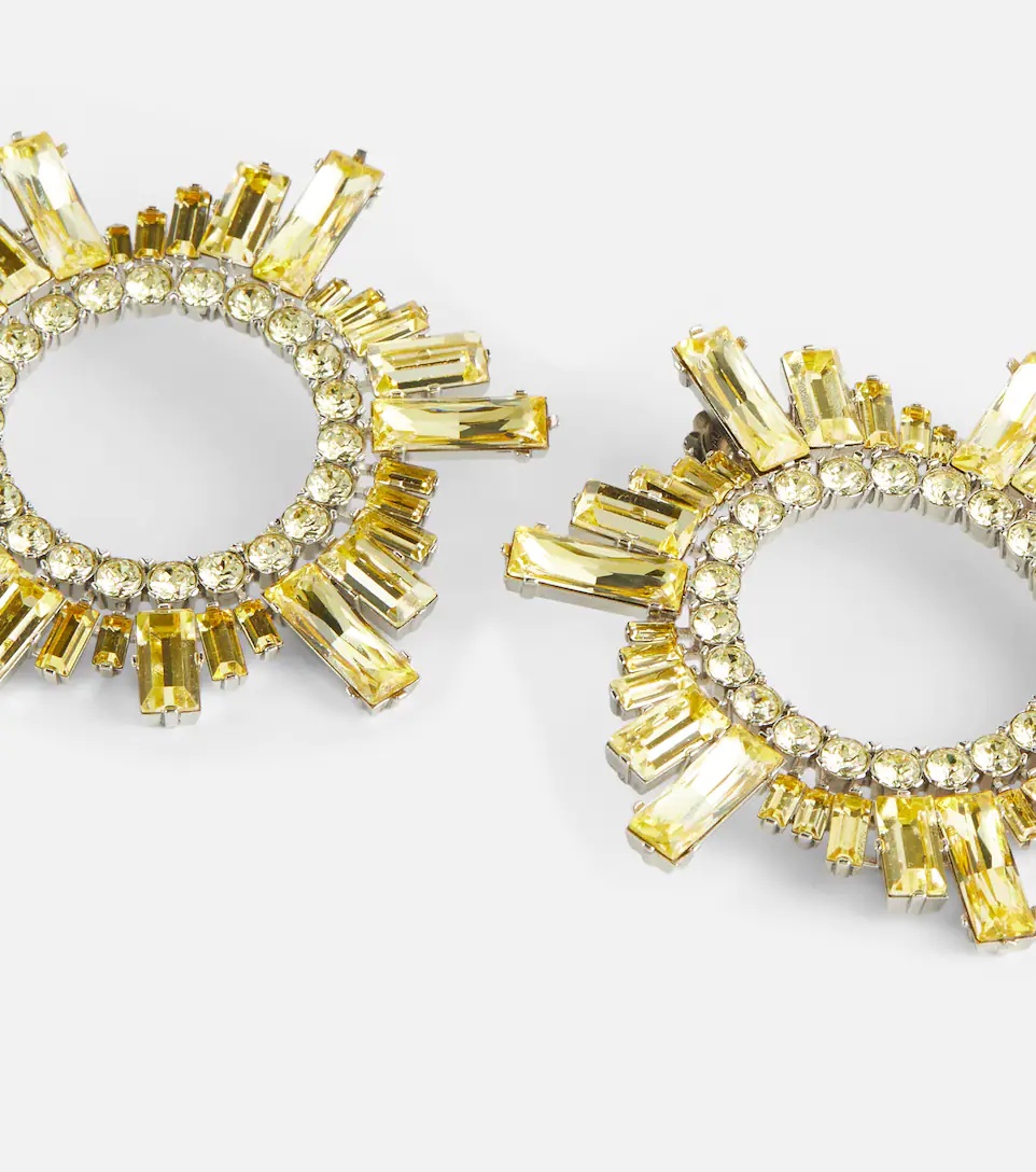 Begum crystal-embellished earrings - 4