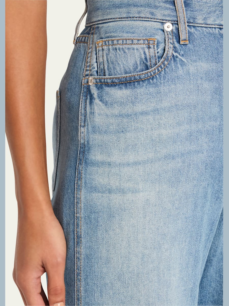 VERONICA BEARD Kasey Mid-Rise Wide-Leg Jeans outlook