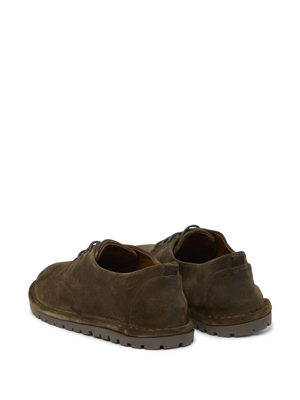lace-up suede oxford shoes - 3