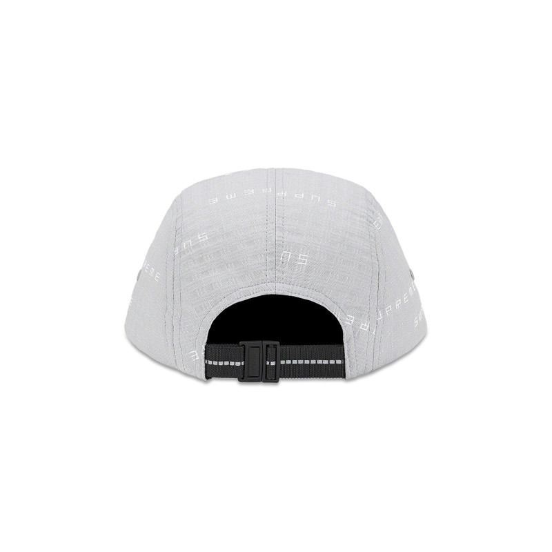 Supreme Supreme Stitch Jacquard Camp Cap 'Grey' outlook