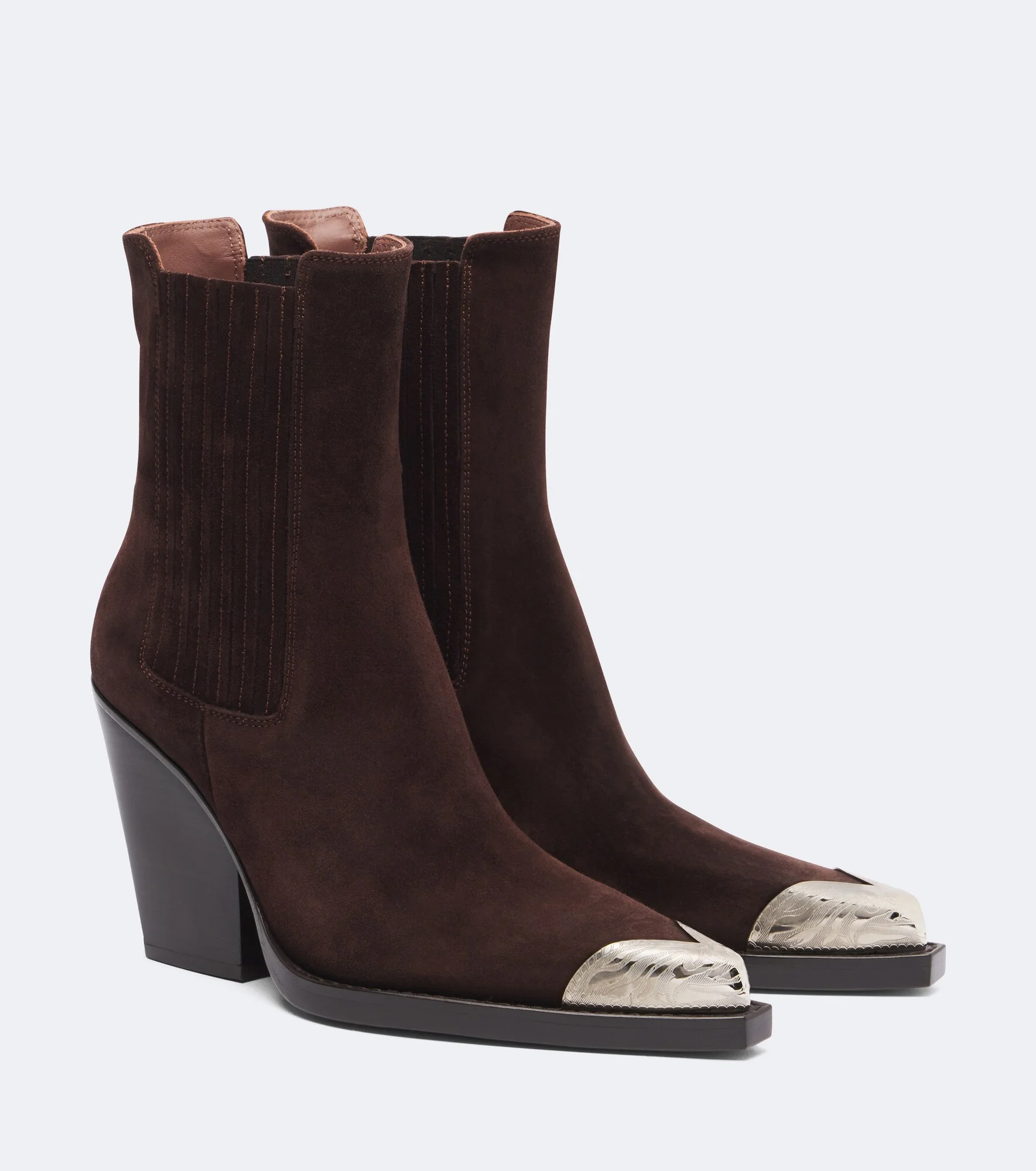 Dallas embellished suede cowboy boots - 1
