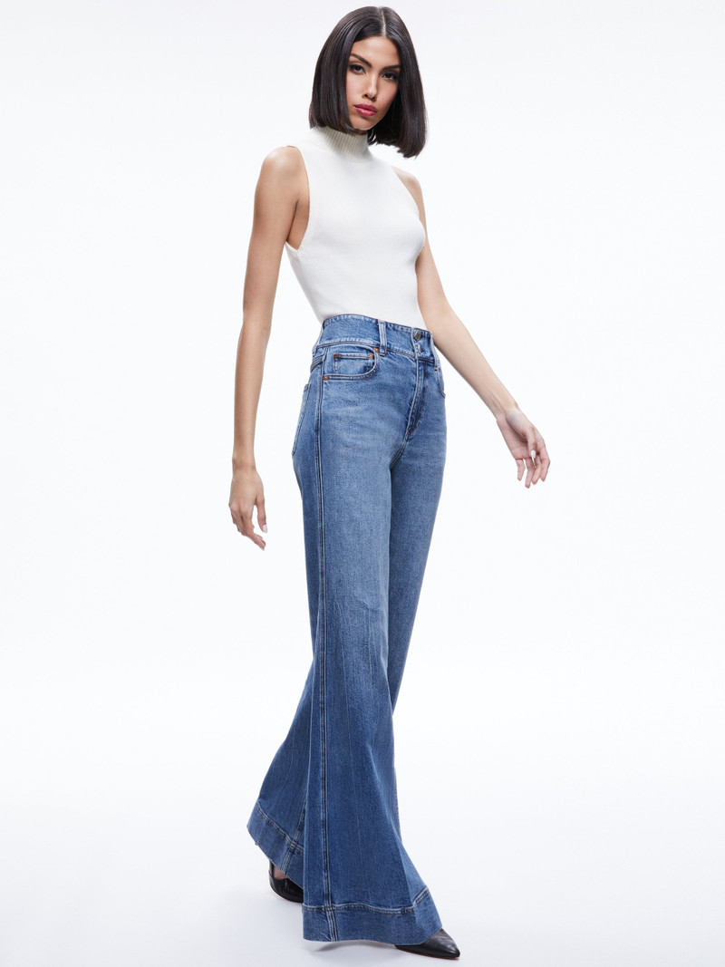 Alice + Olivia DARCEY TURTLENECK SWEATER TANK outlook