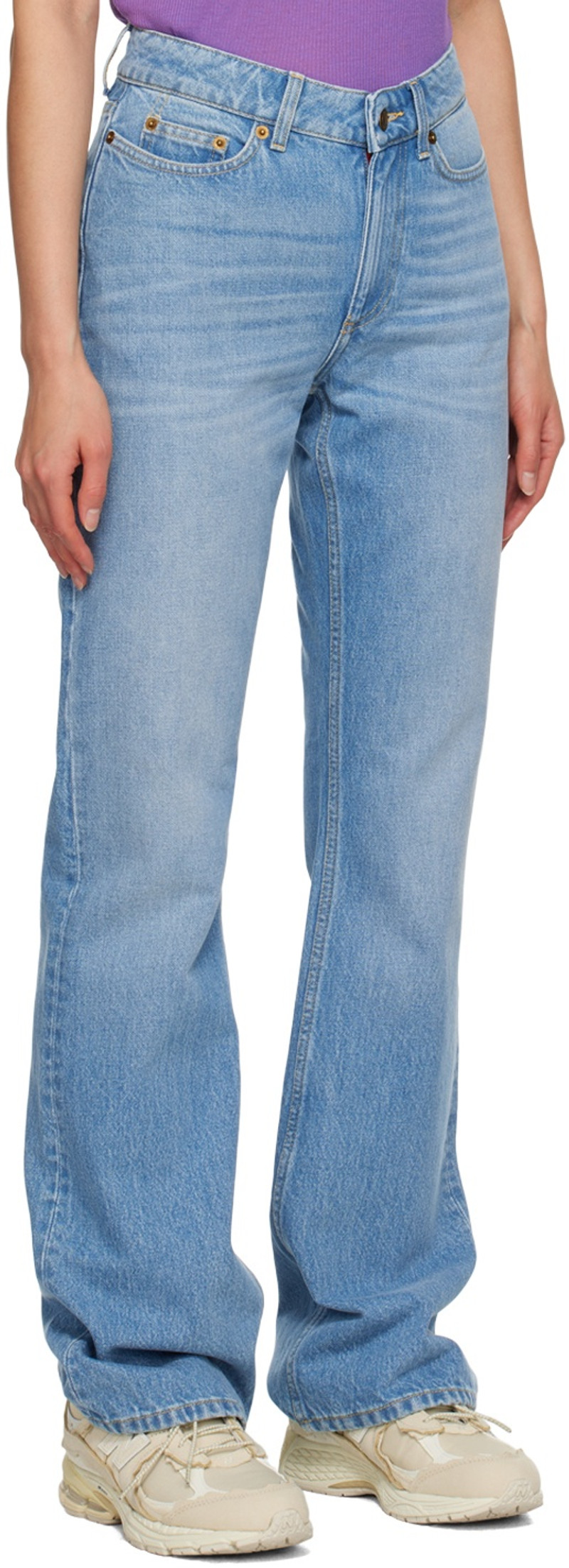 Stockholm Surfboard Club Blue Bootcut Jeans outlook