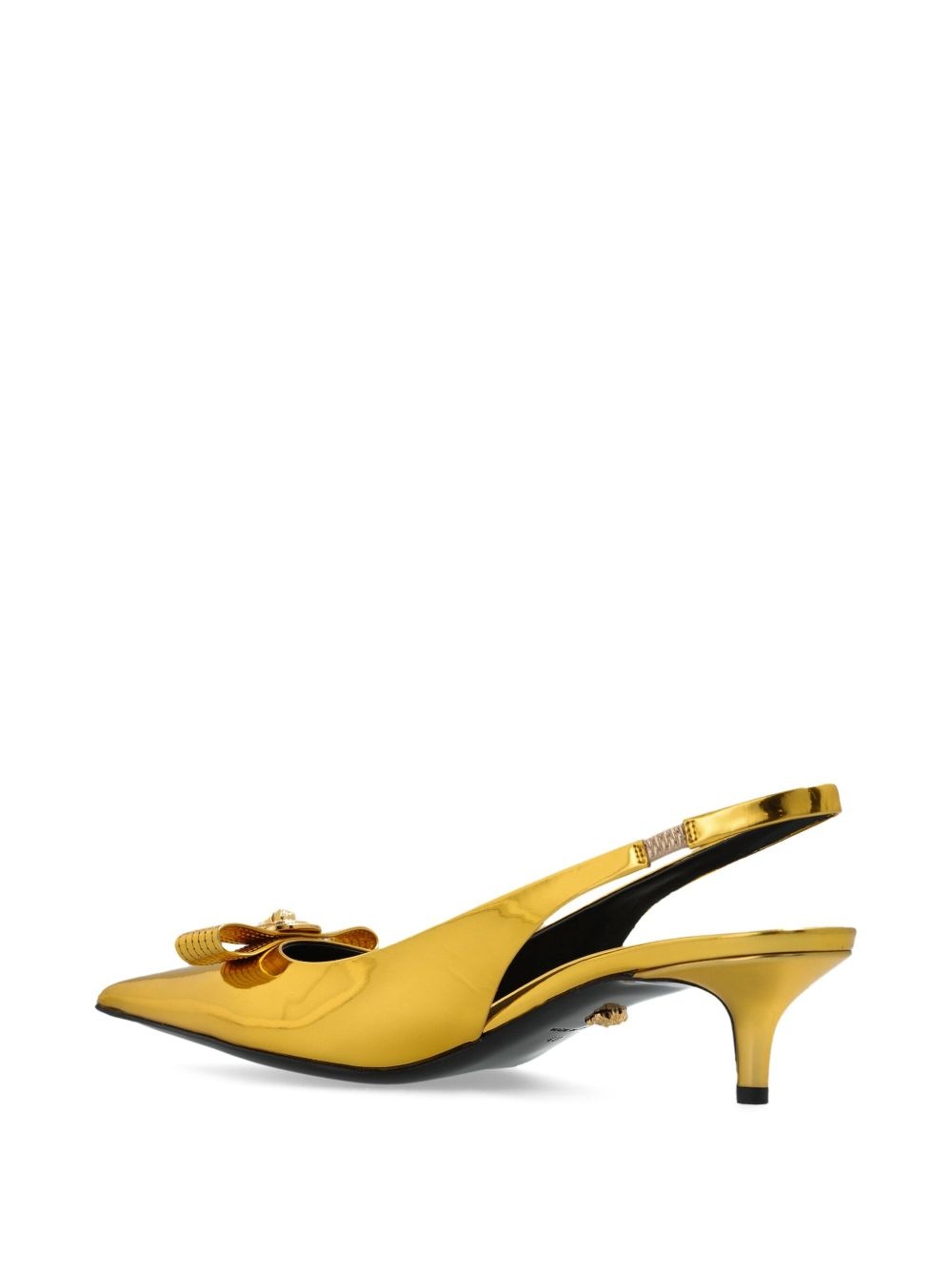 metallic slingback pumps - 3