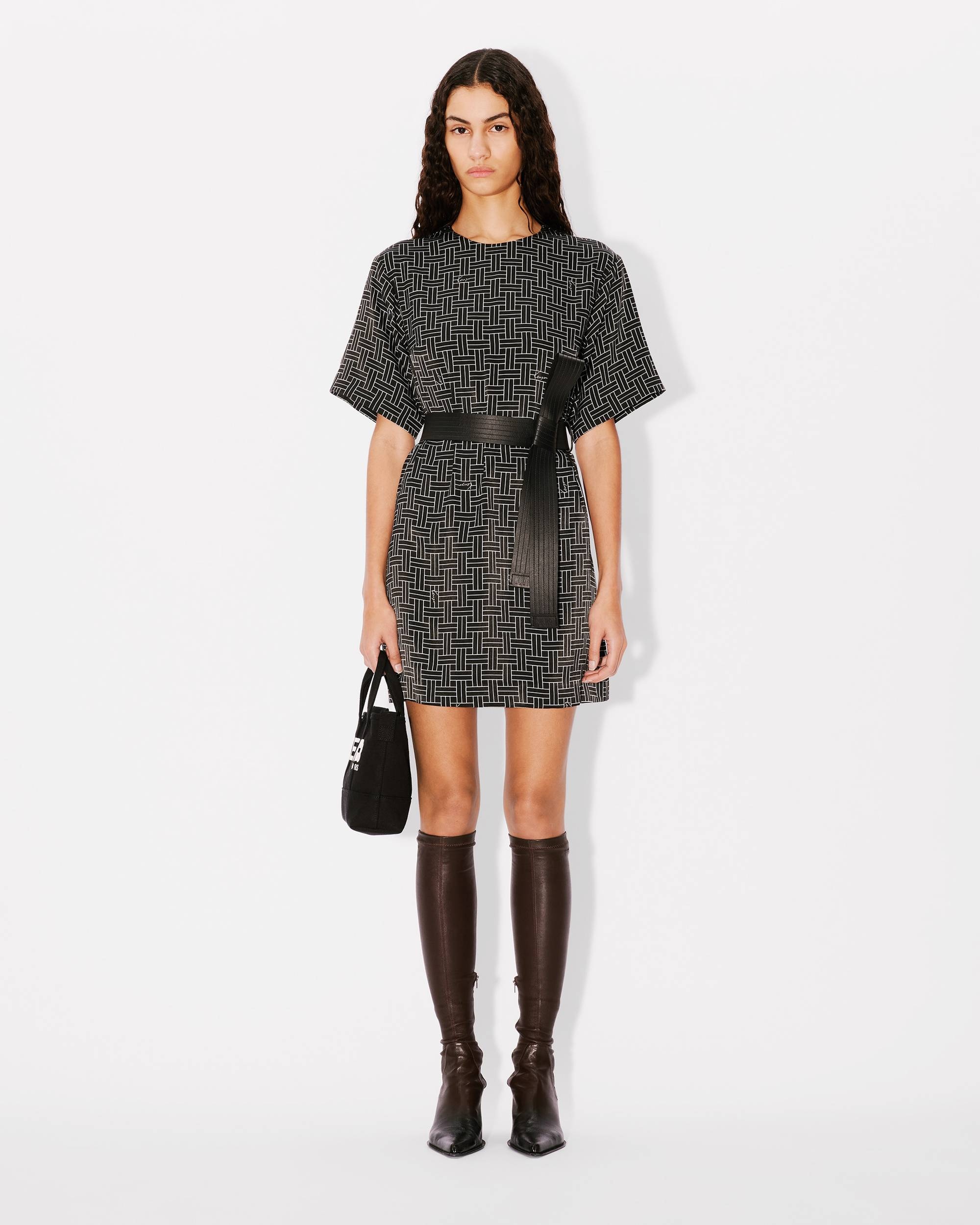 'KENZO Weave' T-shirt dress - 3