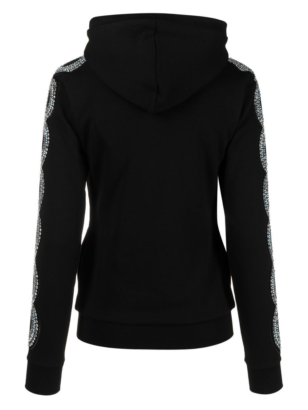 rhinestone-embellished full-zip hoodie - 2
