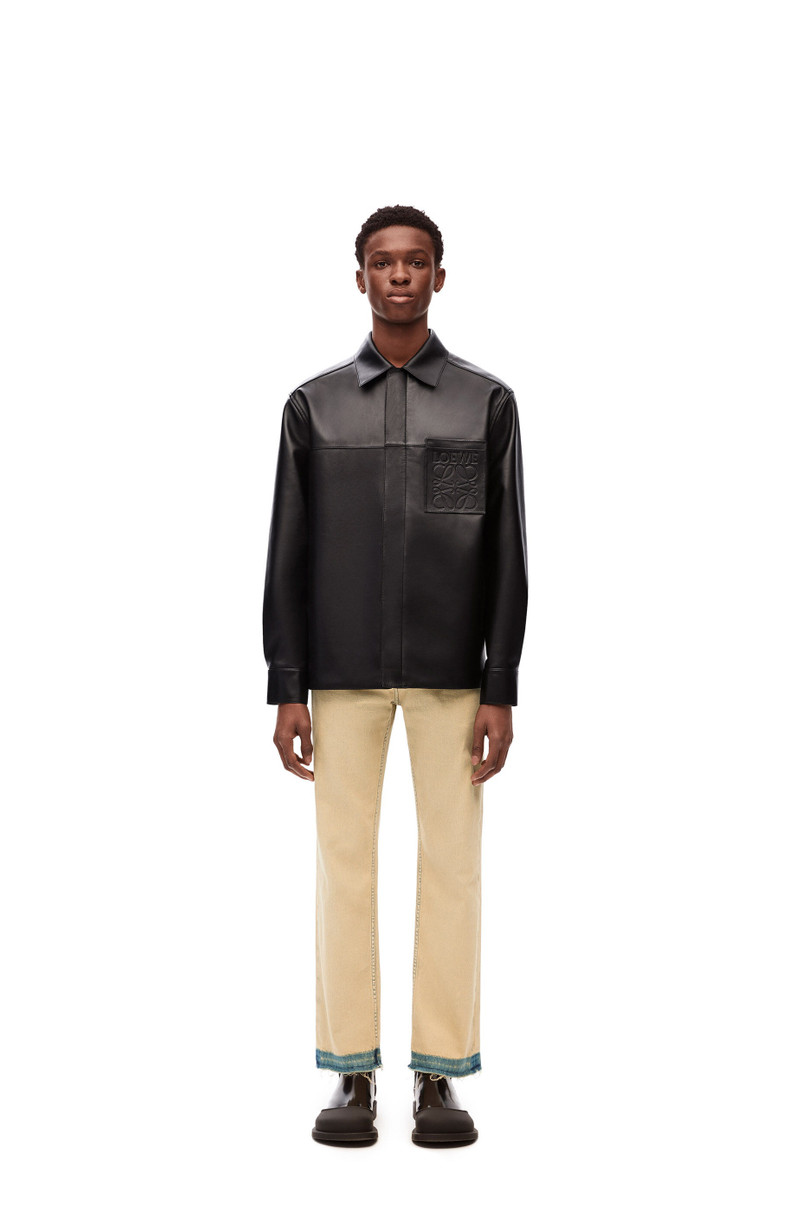 Loewe Zip-up overshirt in nappa lambskin outlook