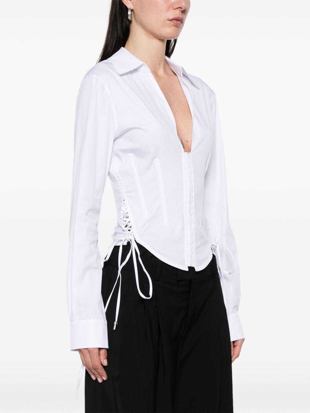 corset poplin shirt - 3
