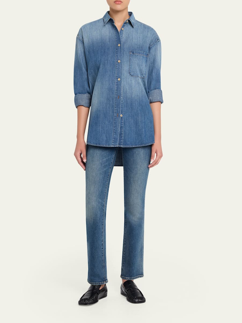 JAMIE HALLER The Freddie Straight-Leg Jeans outlook