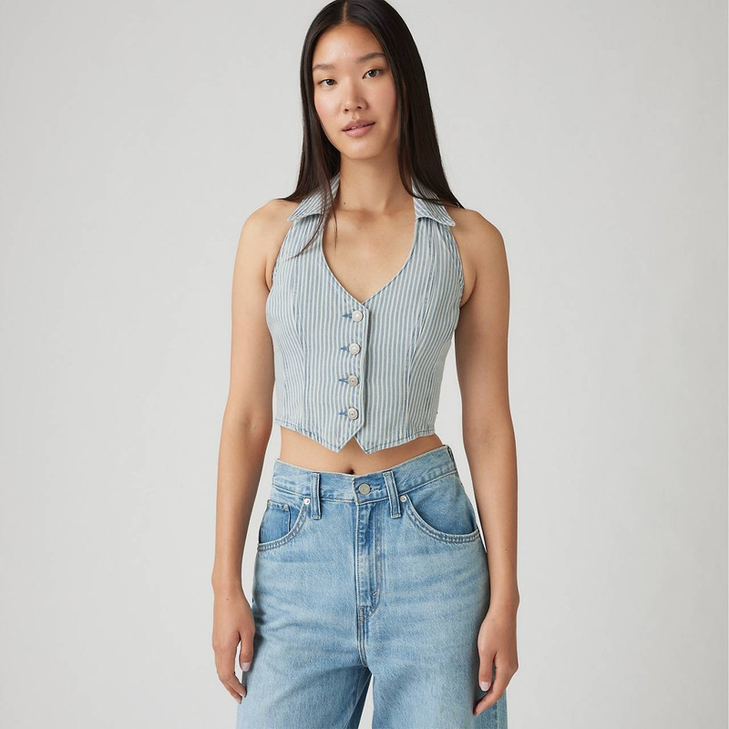 Levi's BRIA DENIM HALTER TOP outlook
